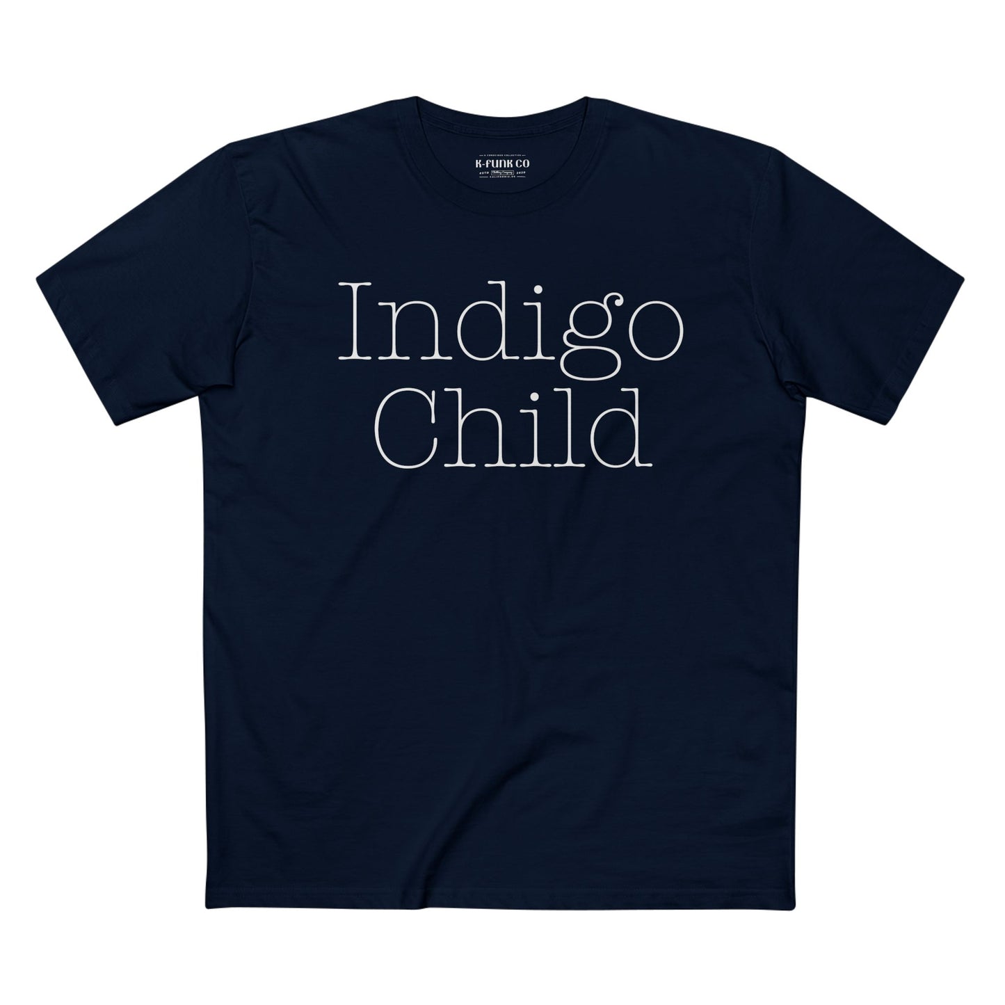 Indigo Child Tee, Indigo Child Tee-Typewriter Font