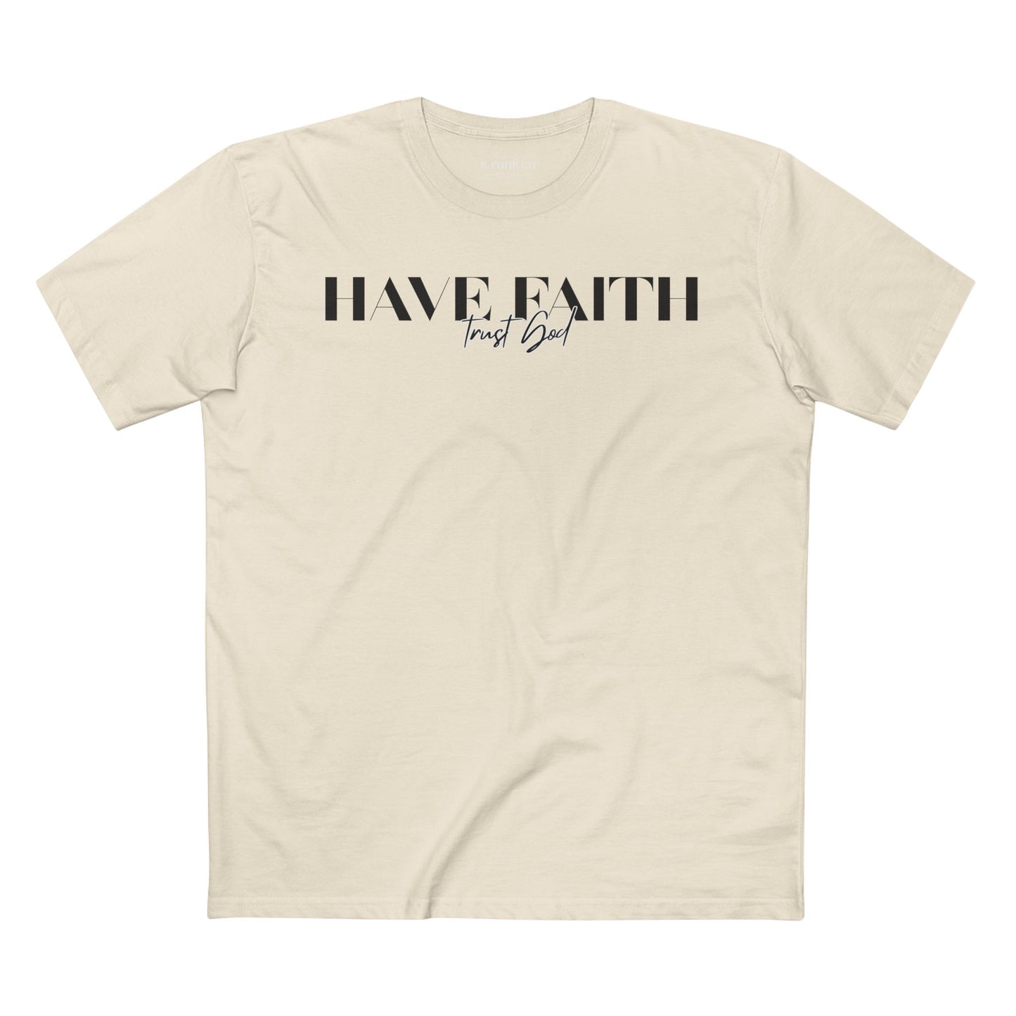 Have Faith Trust God Tee Black
