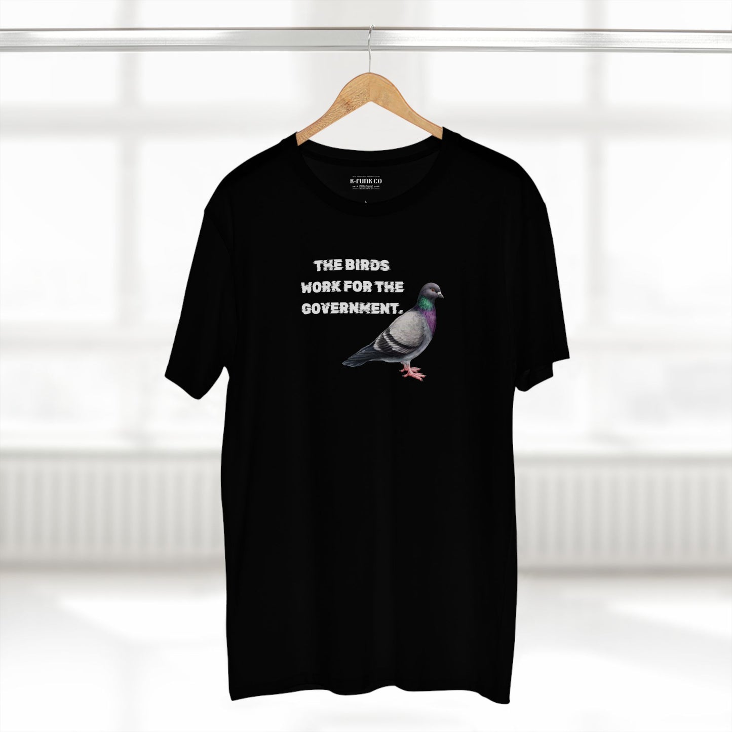 The Birds Work For The Government Tee, Simulation Apparel, Life is a simulation, Conspiracy theory shirt,