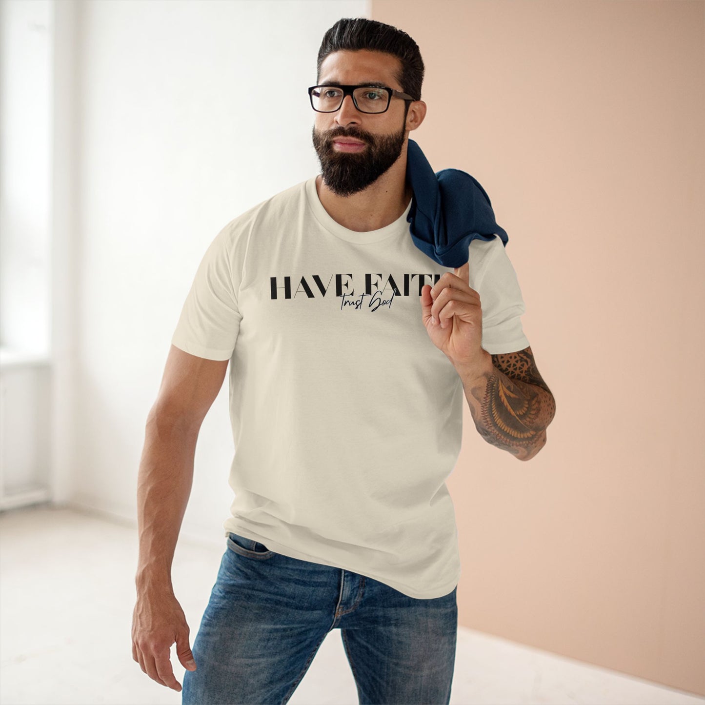 Have Faith Trust God Tee Black