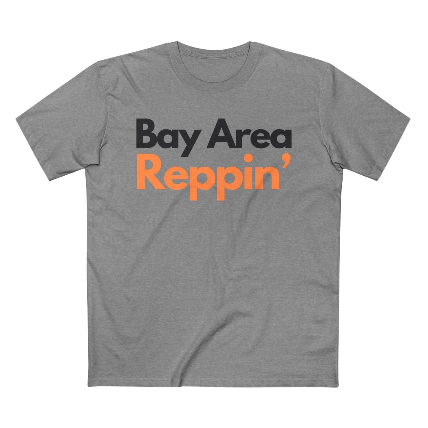 Unisex Bay Area Reppin Orange/Black Tee, Bay Area T-shirt, The Bay Area, Streetwear, Unisex Clothing