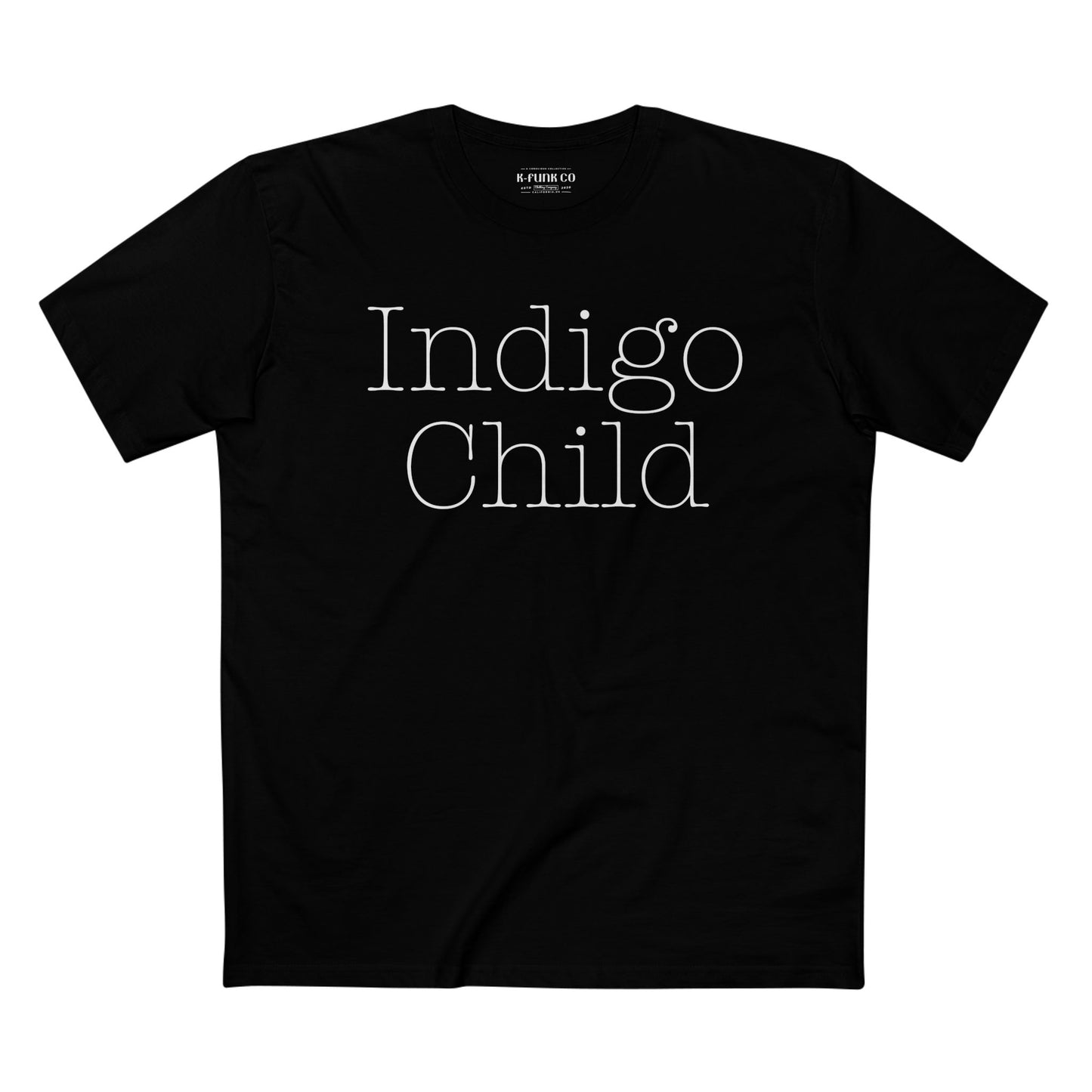 Indigo Child Tee, Indigo Child Tee-Typewriter Font