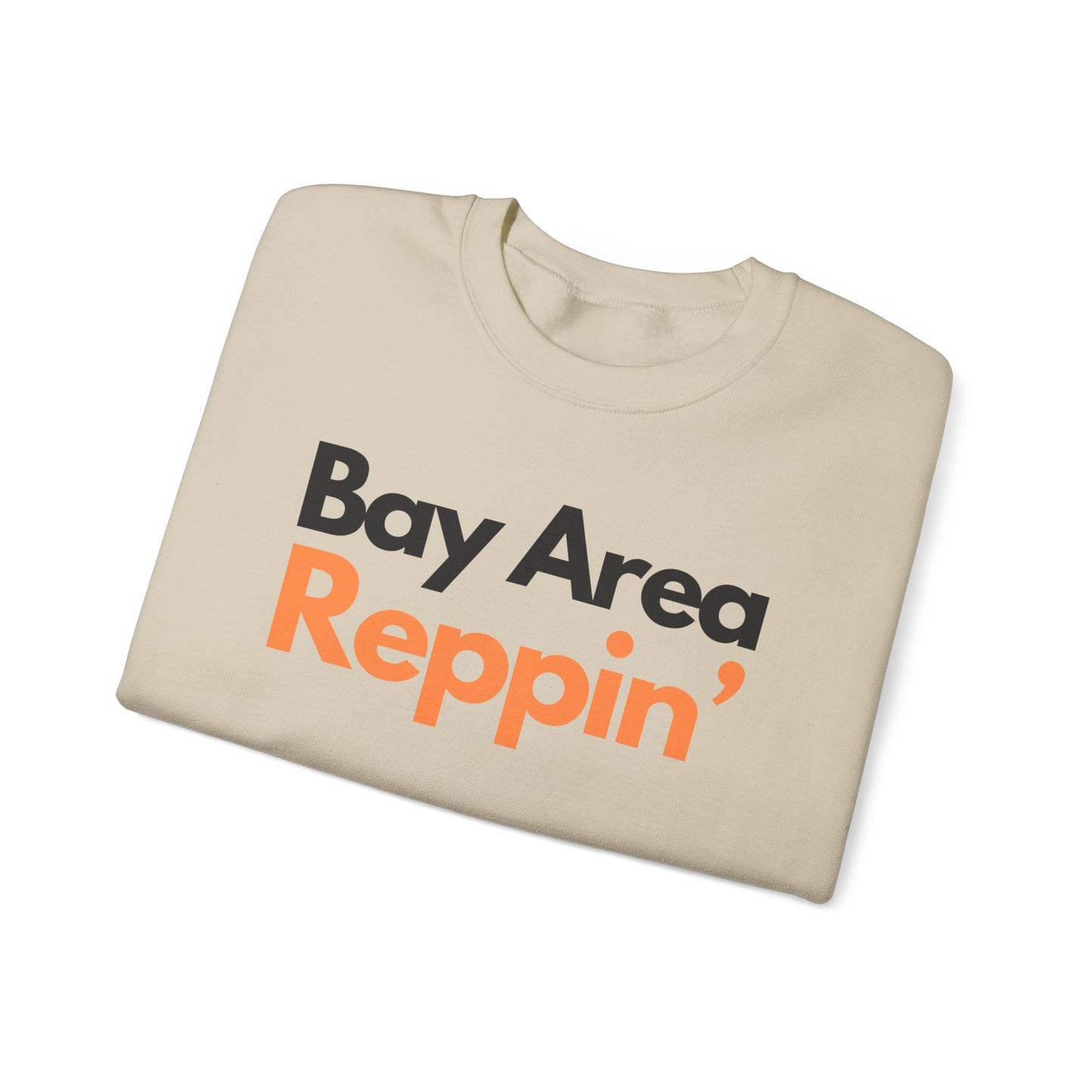Unisex Bay Area Reppin Orange/Black Crewneck, Bay Area Crewneck Sweatshirt, The Bay Area, Crewnecks and Hoodies