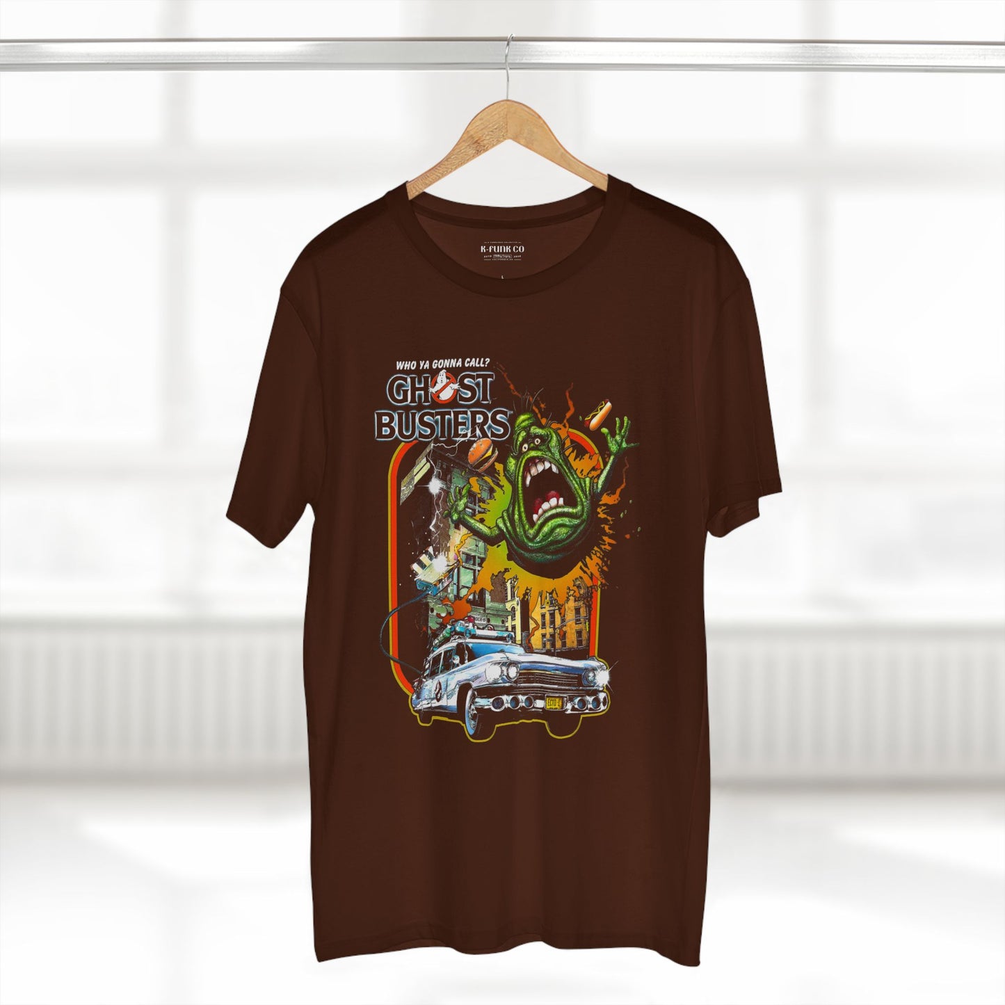 80s Ghost Hunting Retro Graphic Tee — Vintage Movie-Inspired Adult Staple Tee