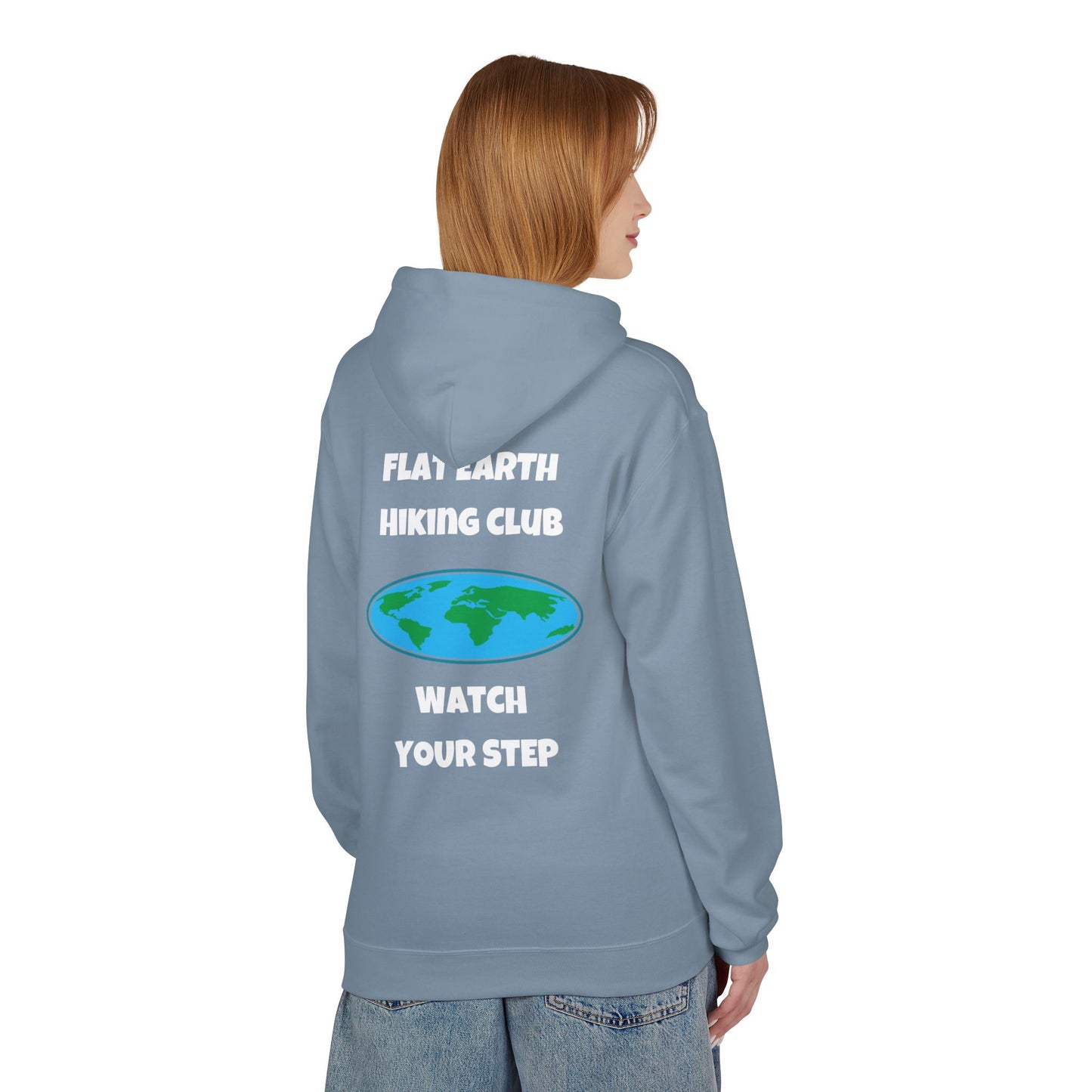 Hoodie Flat Earth Hiking Club Design