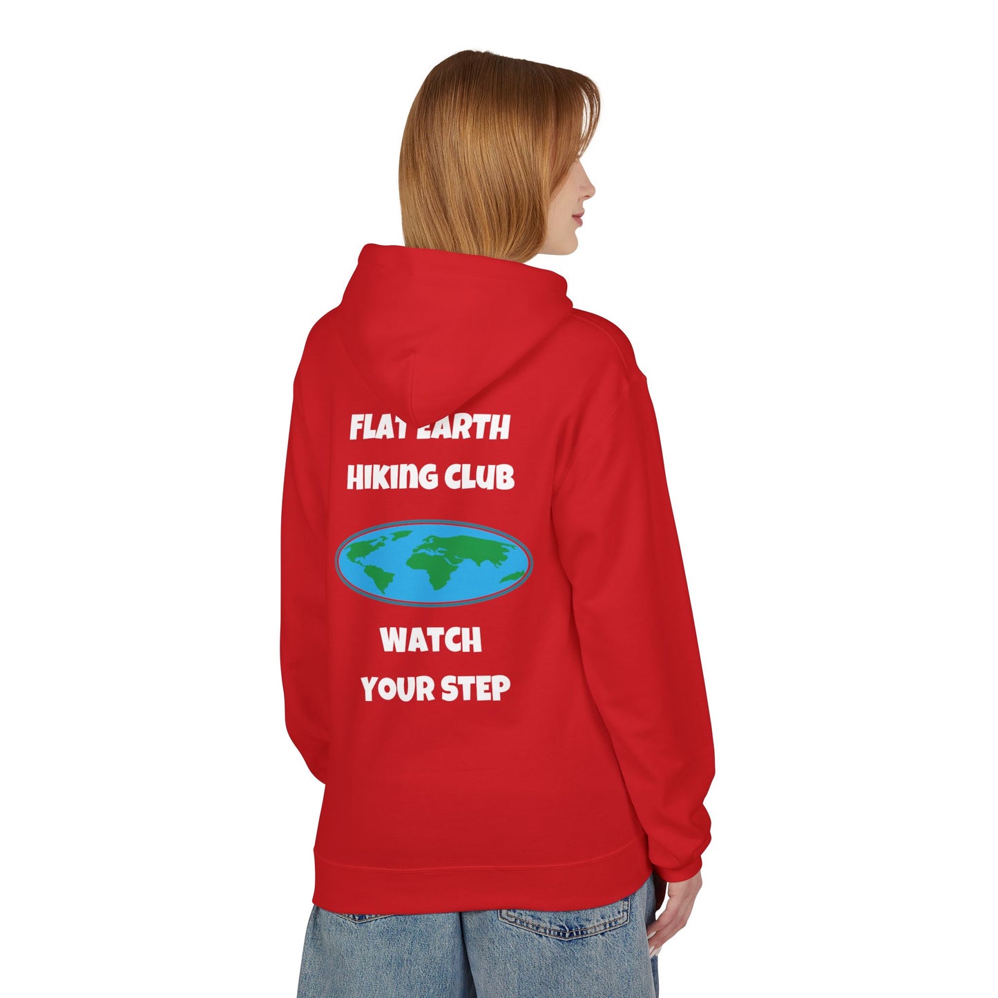 Hoodie Flat Earth Hiking Club Design