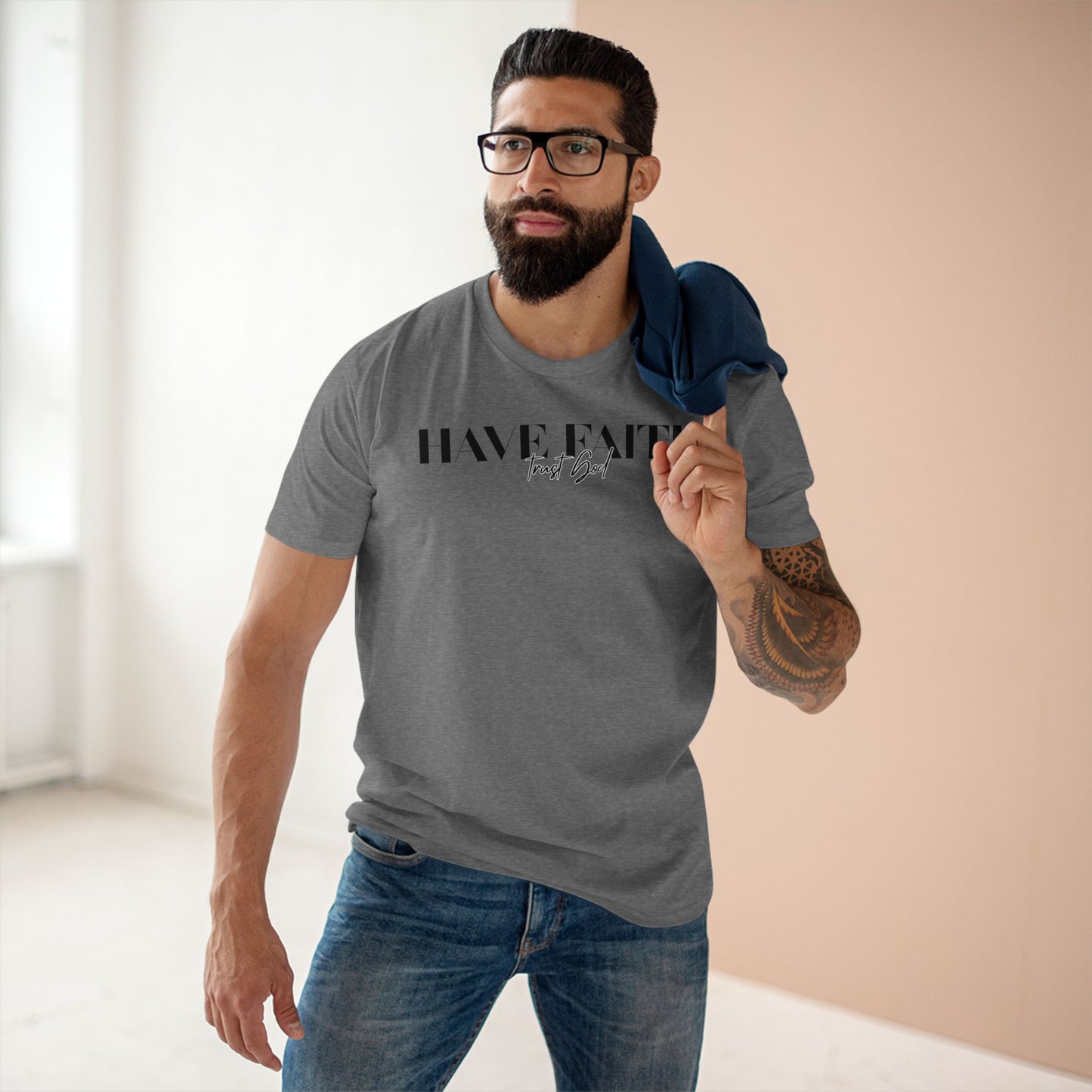 Have Faith Trust God Tee Black