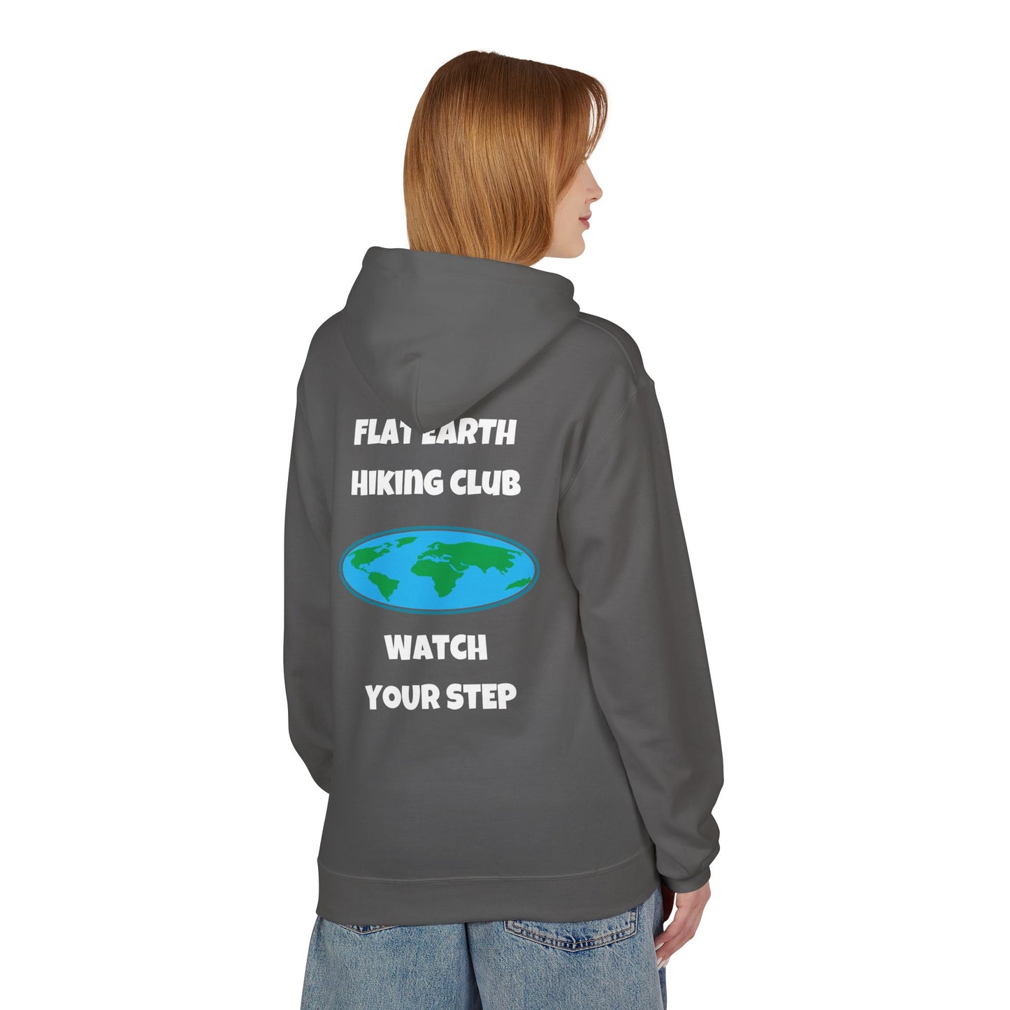 Hoodie Flat Earth Hiking Club Design