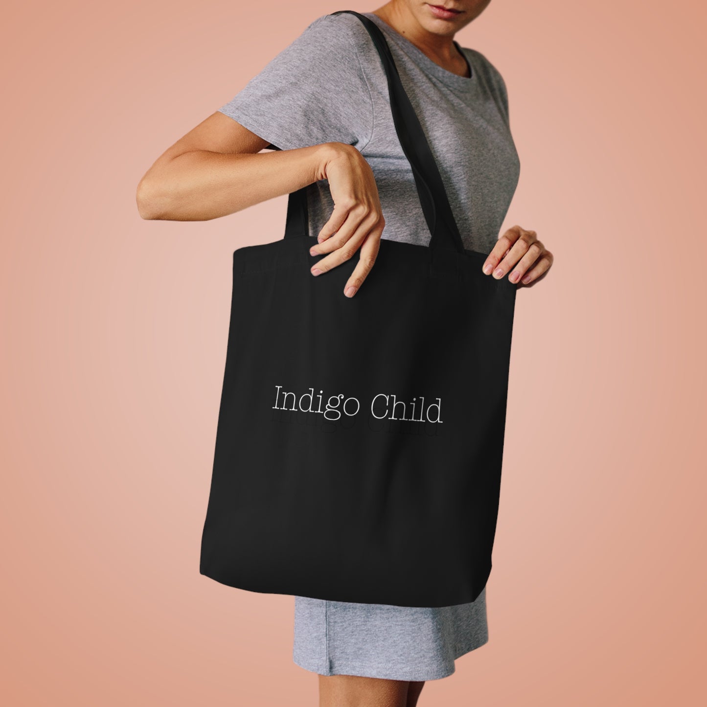 Indigo Child Cotton Tote Bag/Black