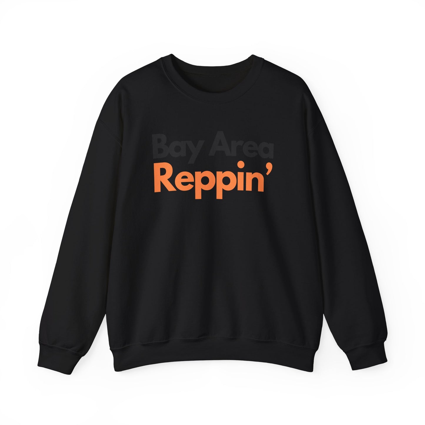 Unisex Bay Area Reppin Orange/Black Crewneck, Bay Area Crewneck Sweatshirt, The Bay Area, Crewnecks and Hoodies