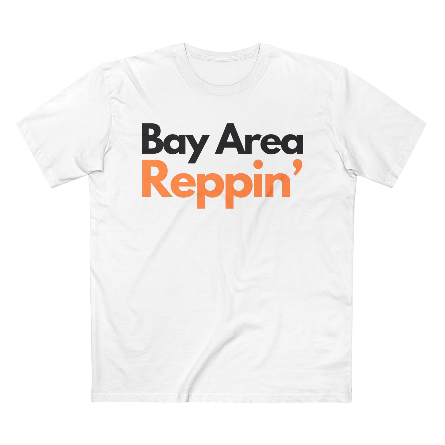 Unisex Bay Area Reppin Orange/Black Tee, Bay Area T-shirt, The Bay Area, Streetwear, Unisex Clothing