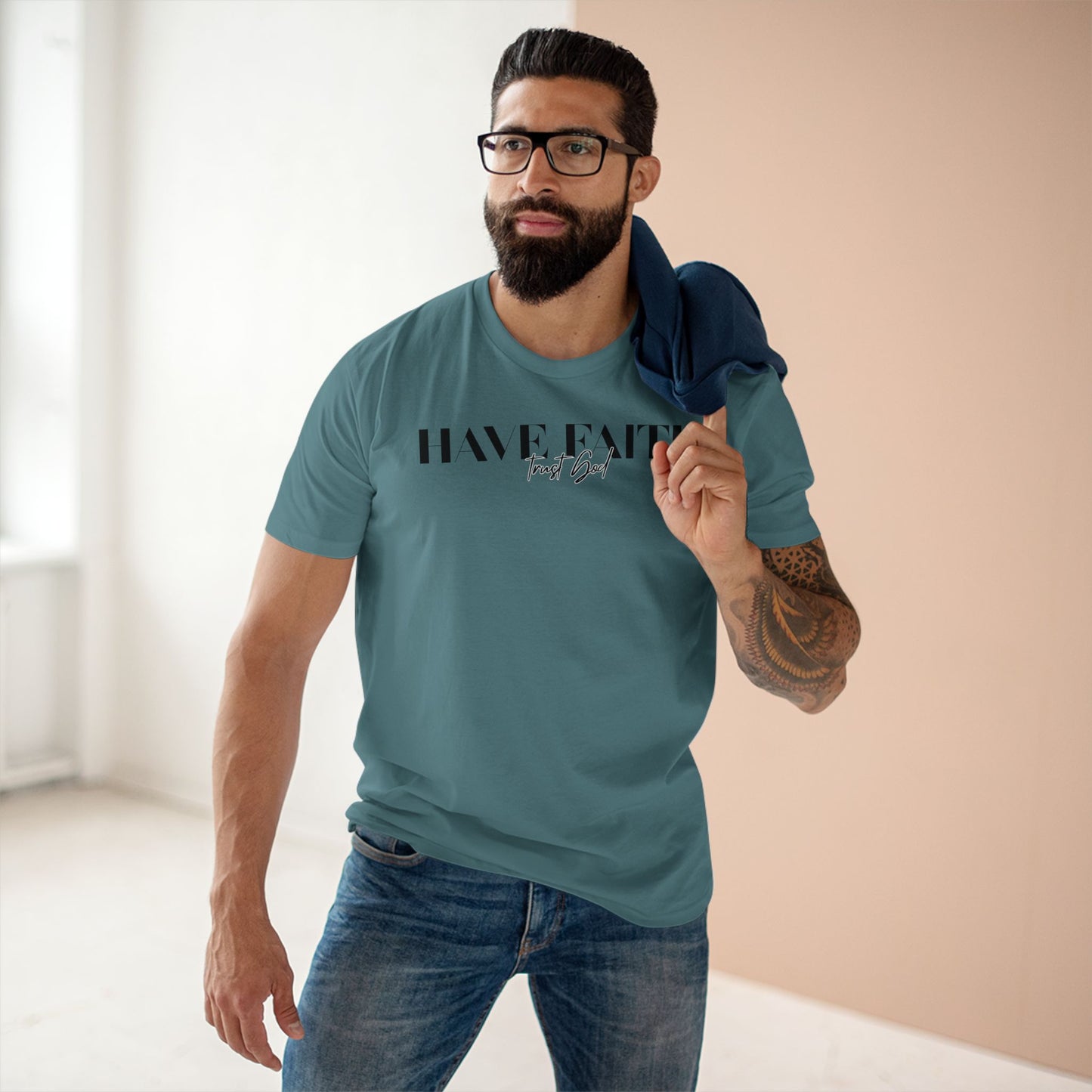 Have Faith Trust God Tee Black