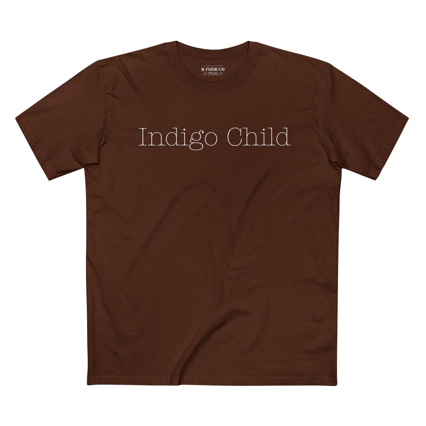 Indigo Child Typewriter font Tee