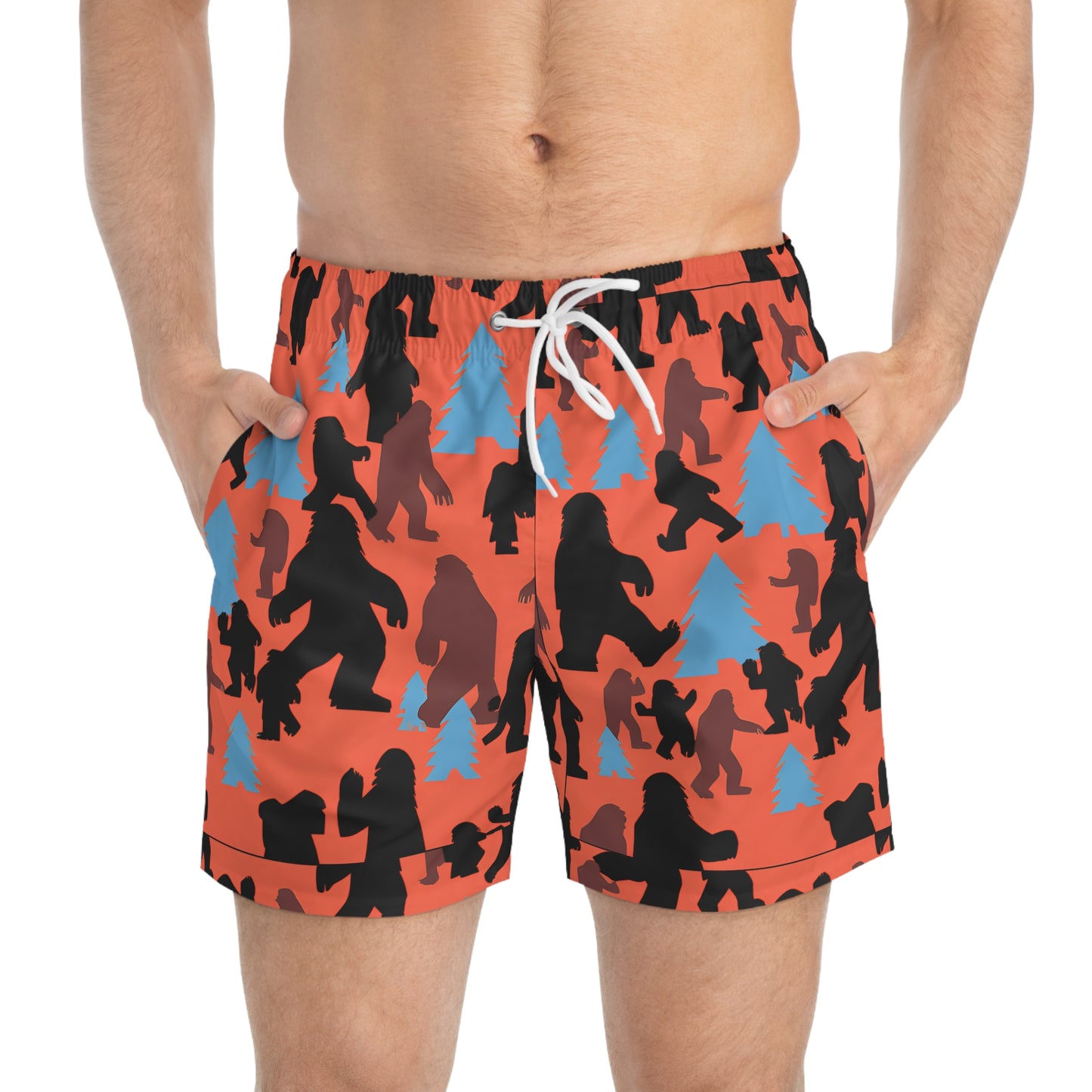 Sasquatch Swim Trunks (AOP)