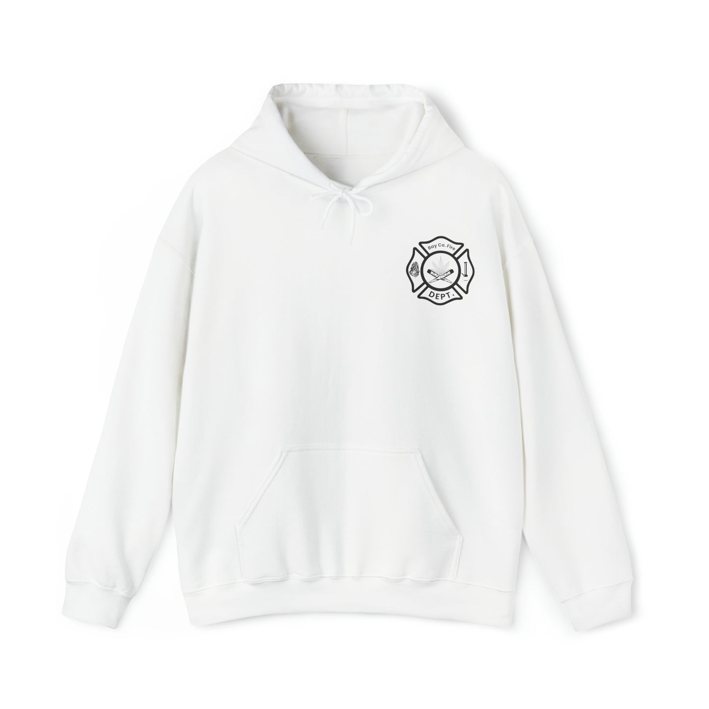 Bay Co. Fire Department Emblem Unisex Heavy Blend™ Hooded Sweatshirt