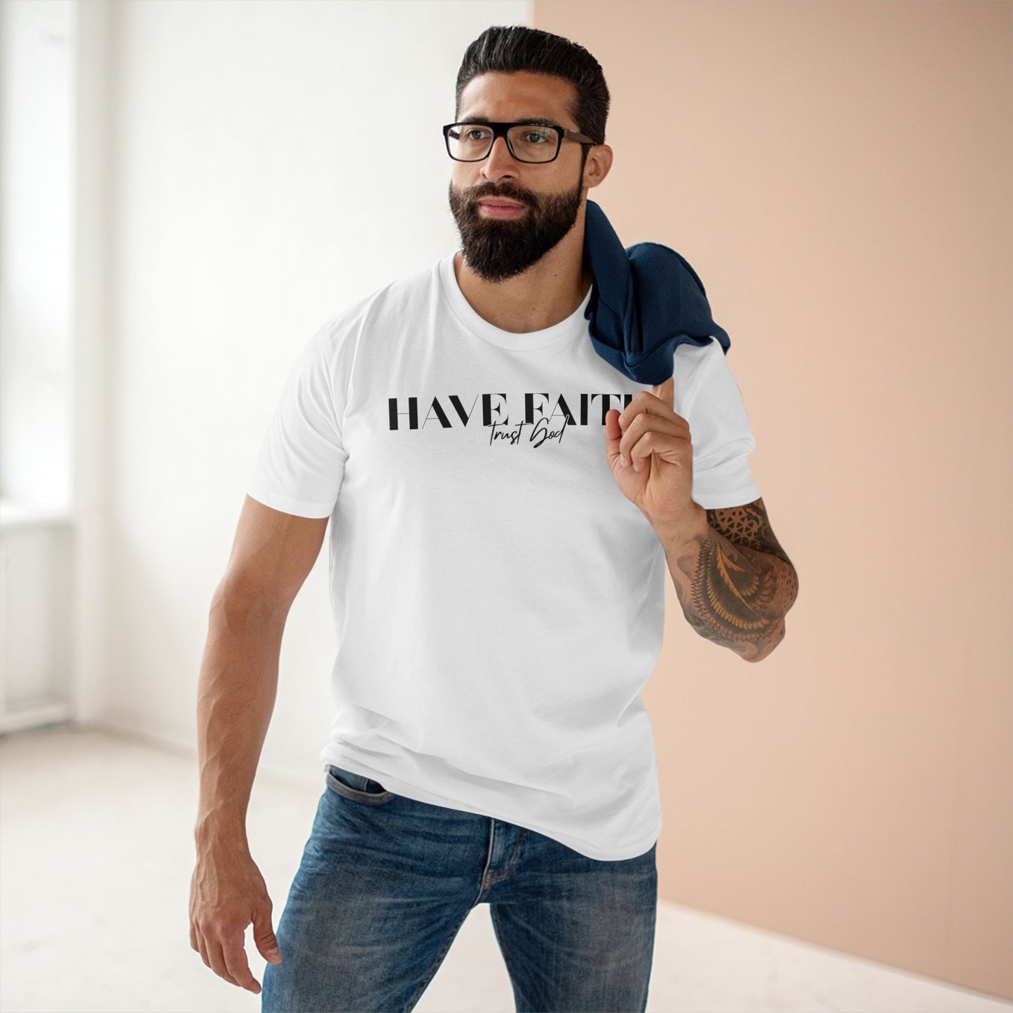 Have Faith Trust God Tee Black