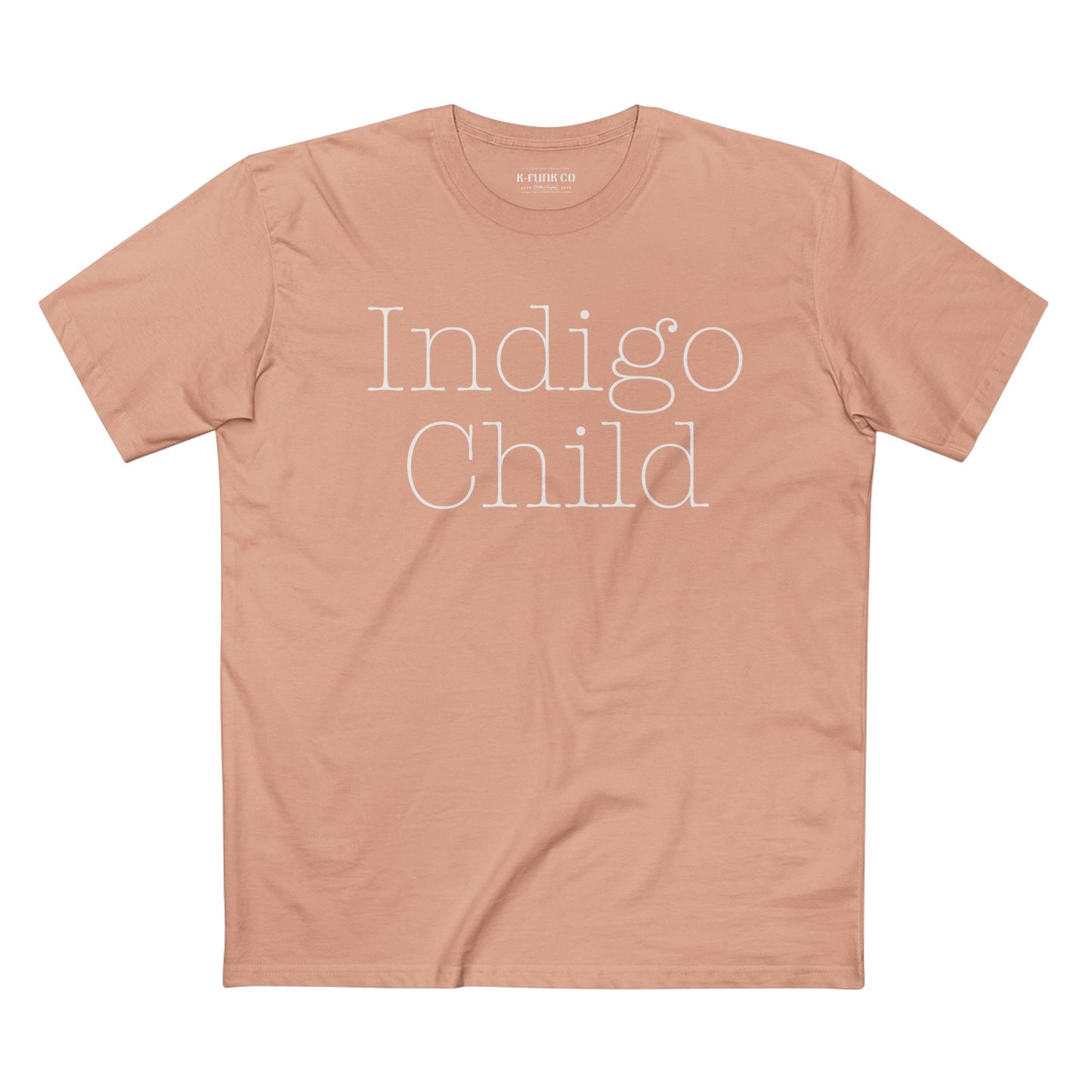Indigo Child Tee, Indigo Child Tee-Typewriter Font