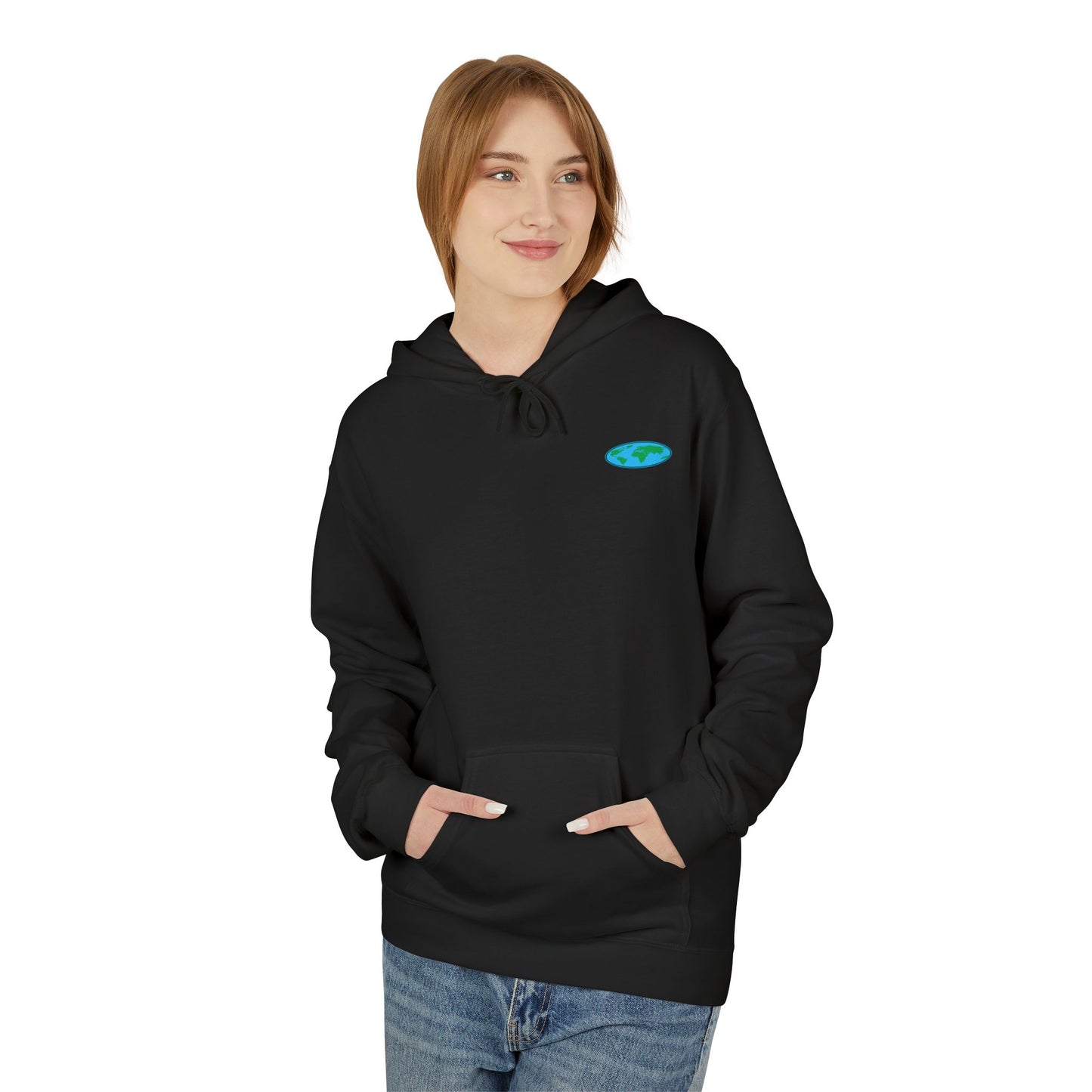 Hoodie Flat Earth Hiking Club Design