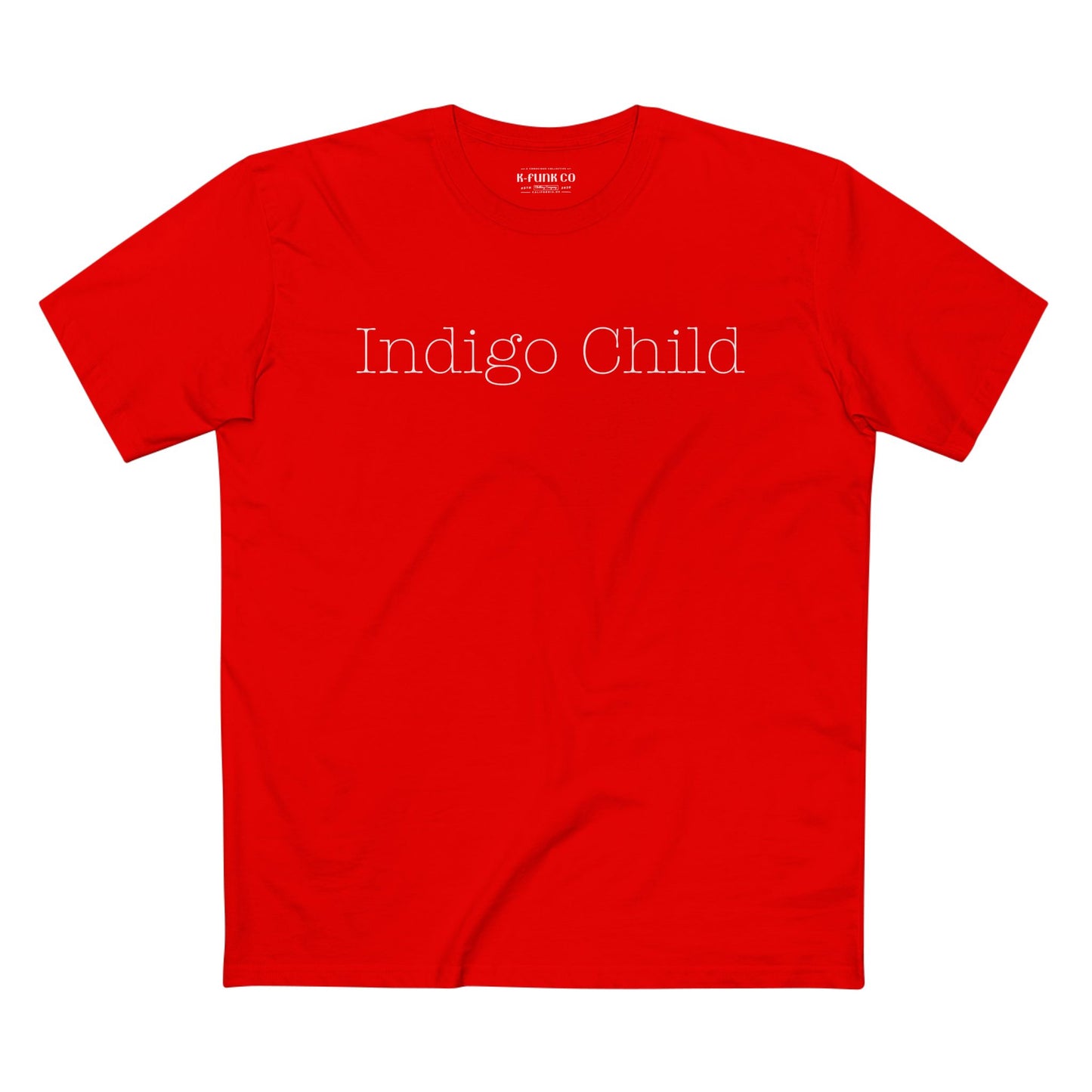 Indigo Child Typewriter font Tee