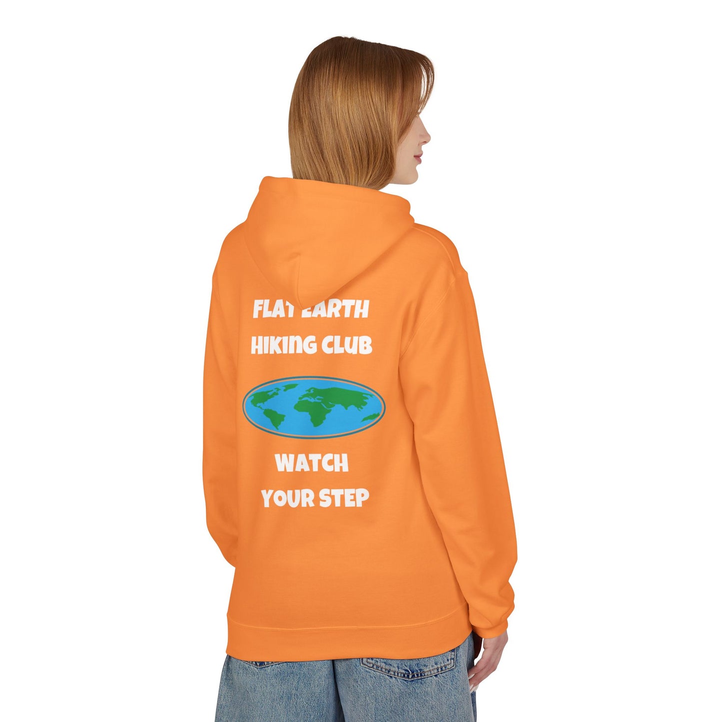 Hoodie Flat Earth Hiking Club Design