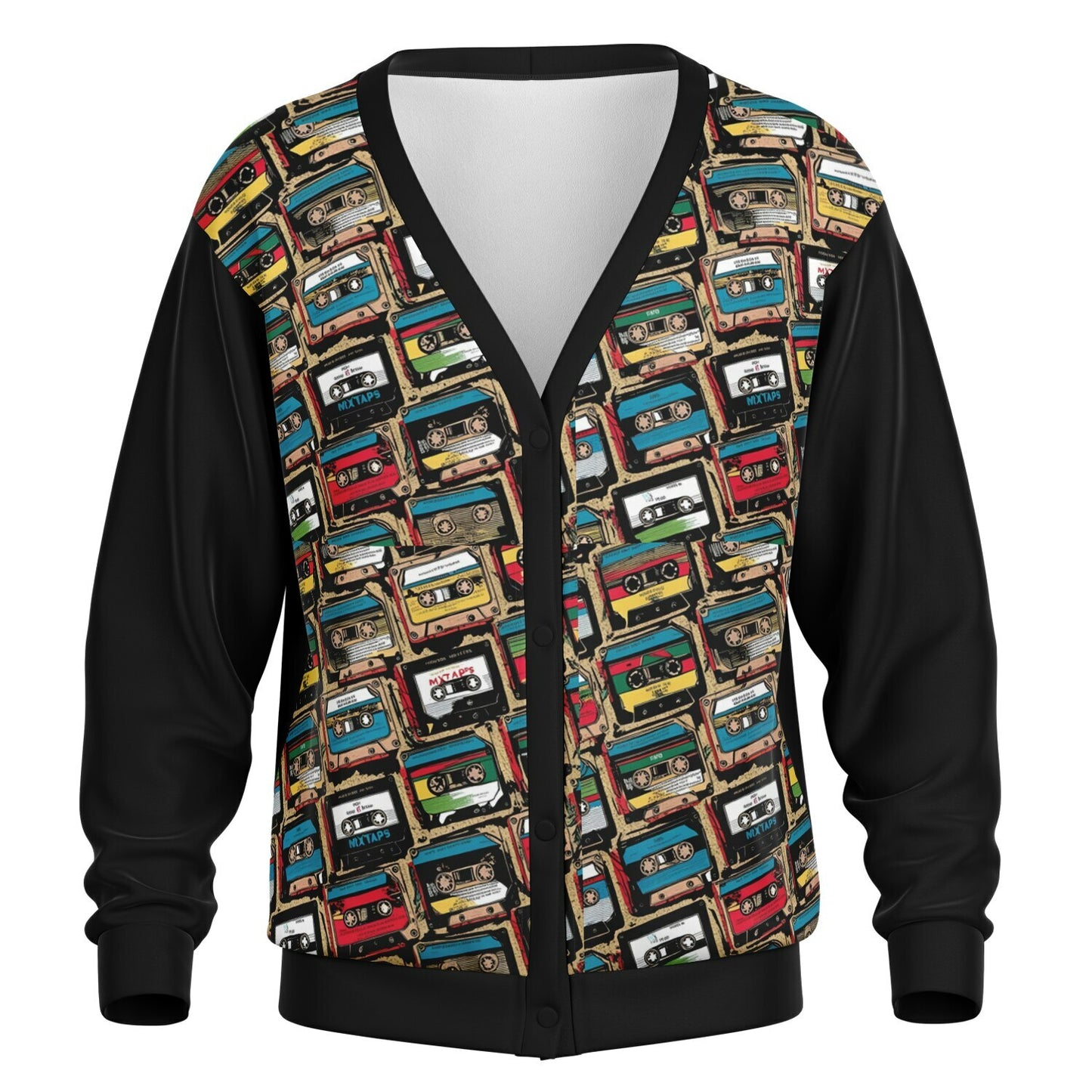 K-Funk Co. Classic Mixtapes Cardigan - AOP