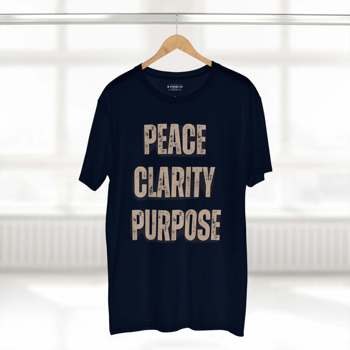 Peace Clarity Purpose Tee/Tan