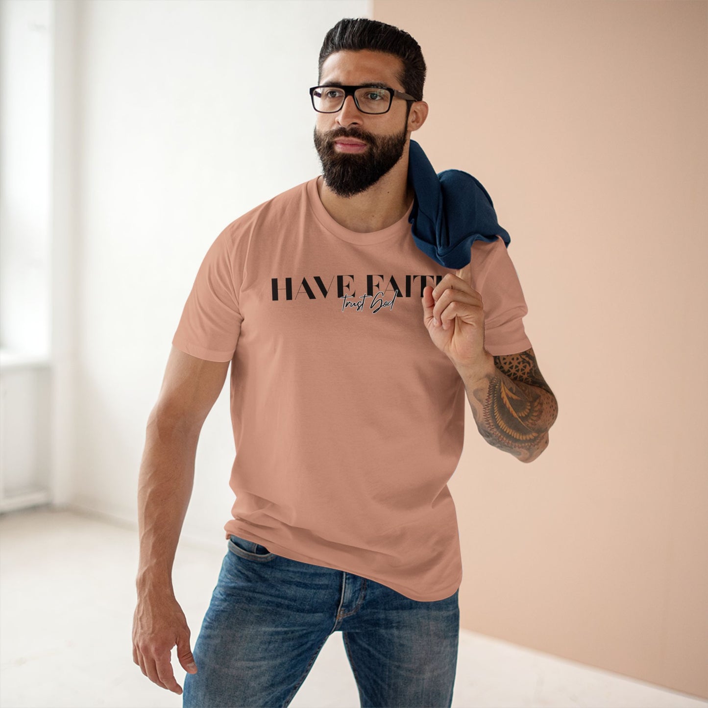 Have Faith Trust God Tee Black