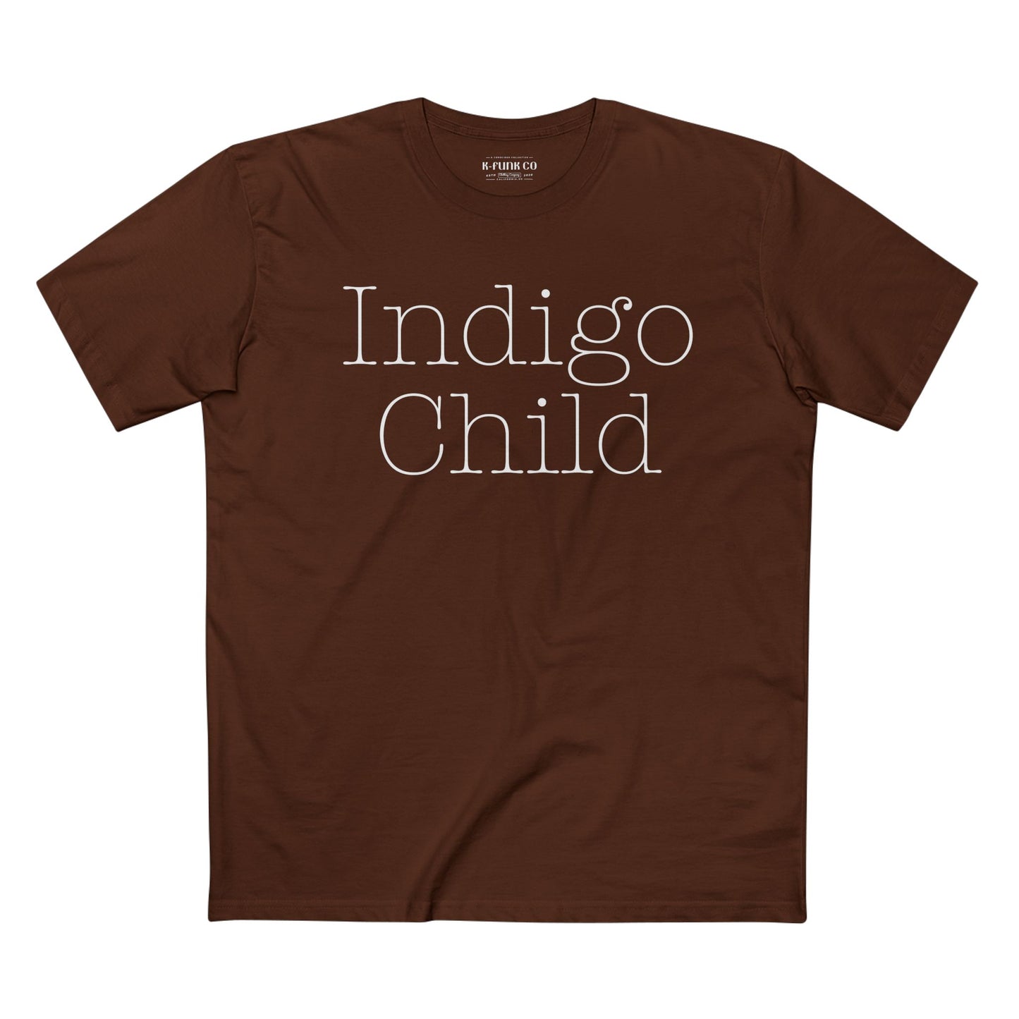 Indigo Child Tee, Indigo Child Tee-Typewriter Font
