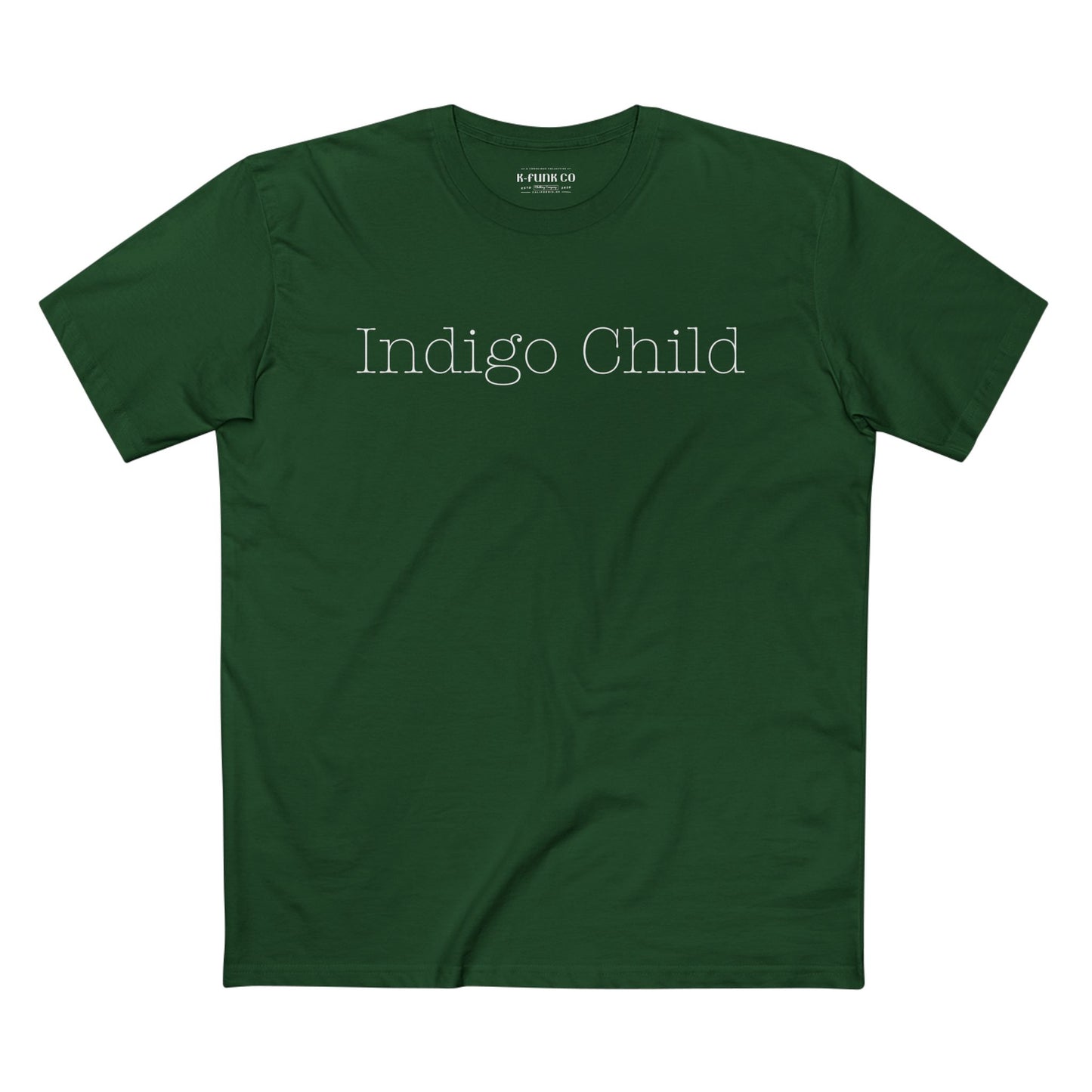 Indigo Child Typewriter font Tee