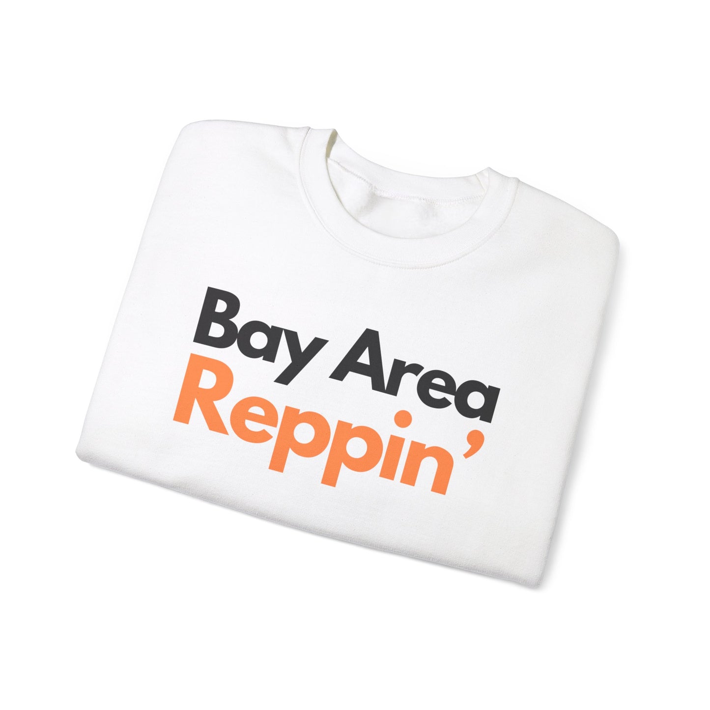 Unisex Bay Area Reppin Orange/Black Crewneck, Bay Area Crewneck Sweatshirt, The Bay Area, Crewnecks and Hoodies