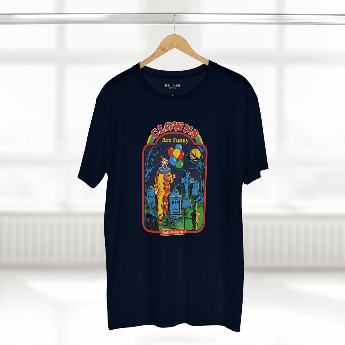 Retro Horror Clown Tee — Nostalgic 80s Film Graphic