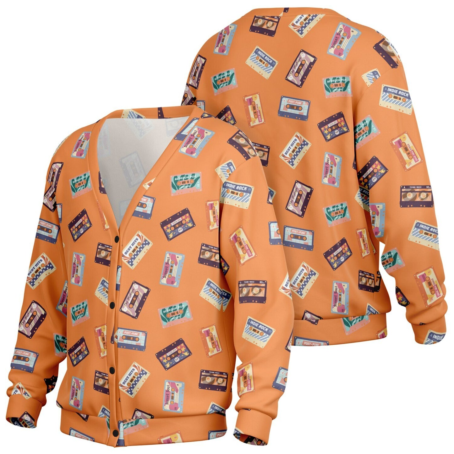 K-Funk Co. Mixtape Classics Cardigan - AOP