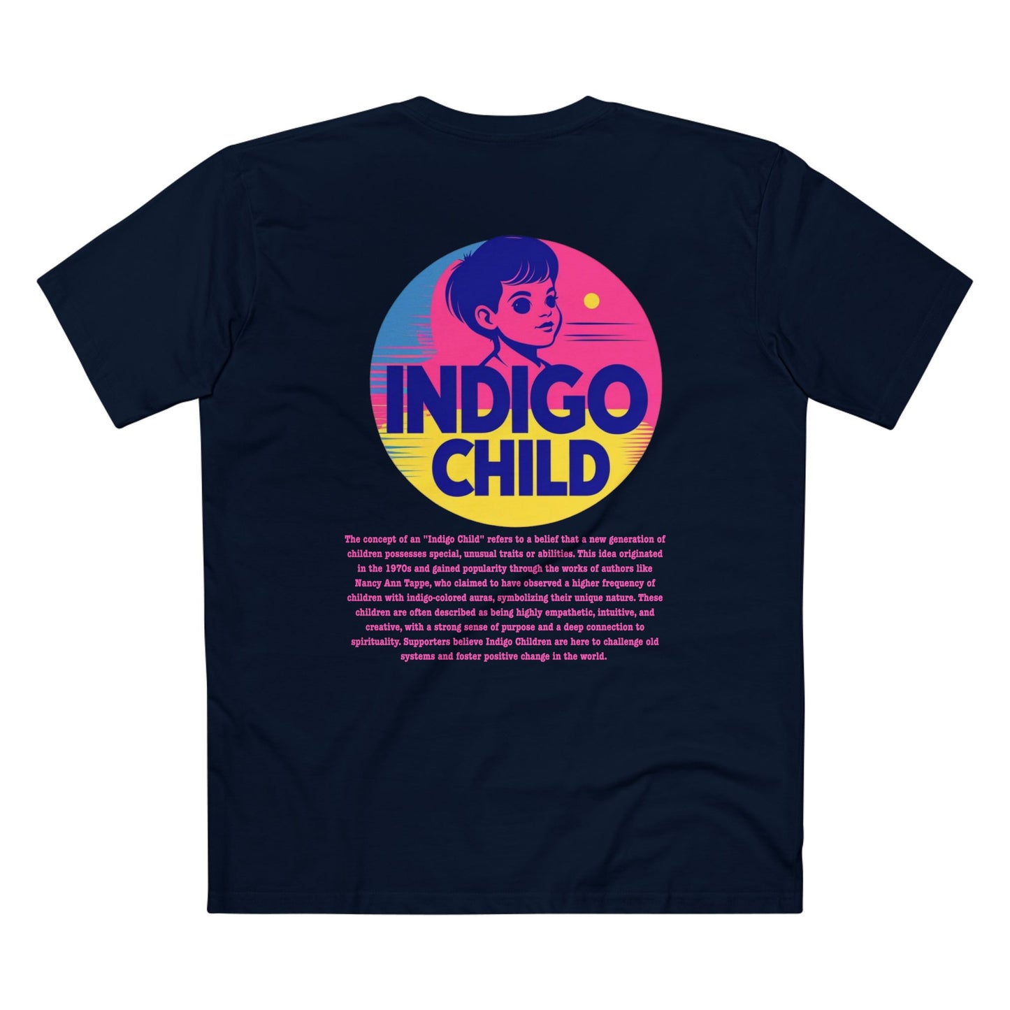 Indigo Child Tee - 80s Style Adult Staple Shirt