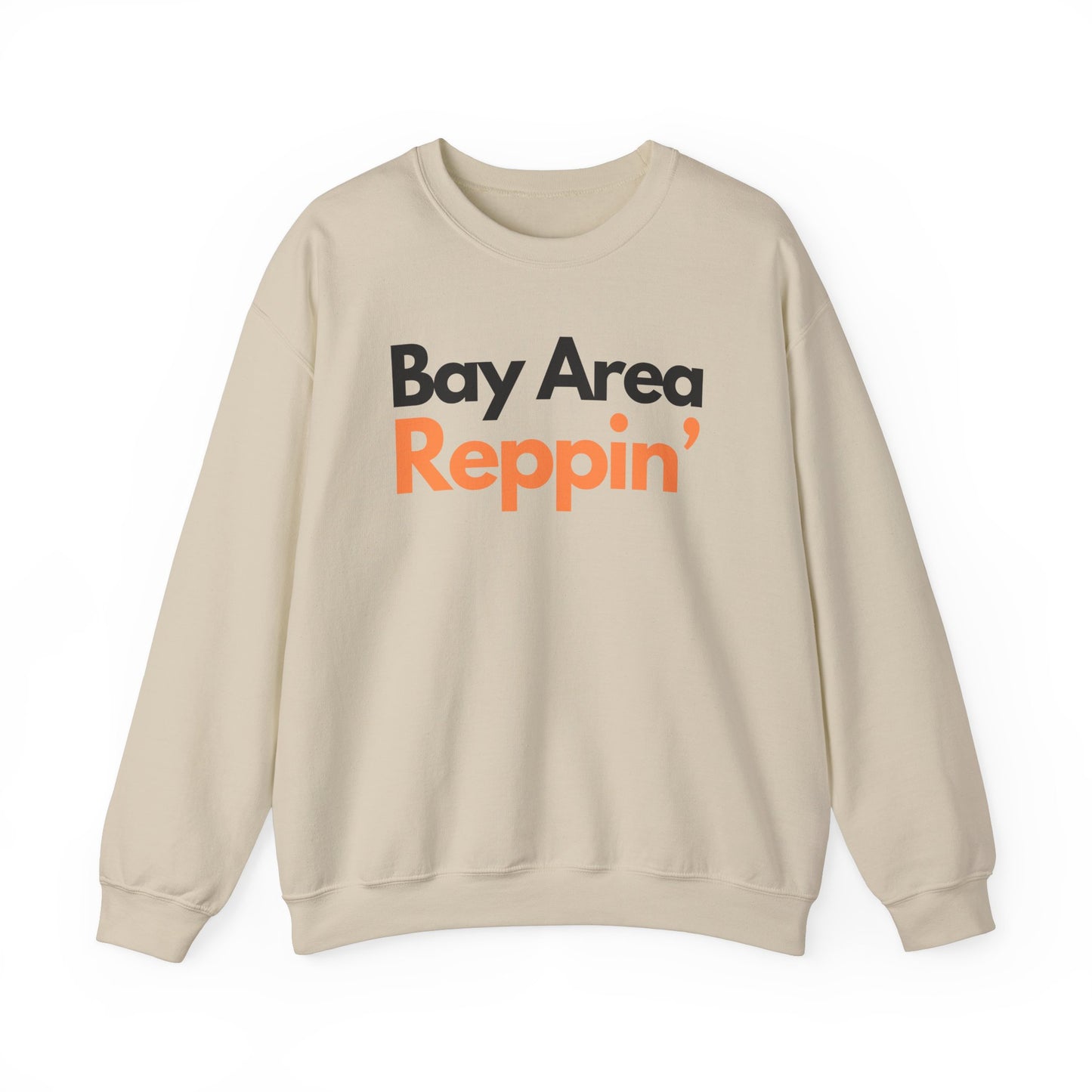 Unisex Bay Area Reppin Orange/Black Crewneck, Bay Area Crewneck Sweatshirt, The Bay Area, Crewnecks and Hoodies