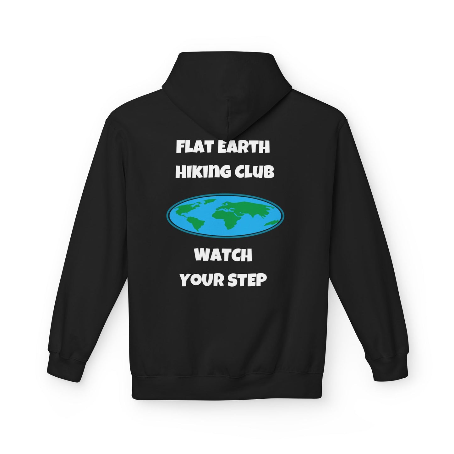 Hoodie Flat Earth Hiking Club Design