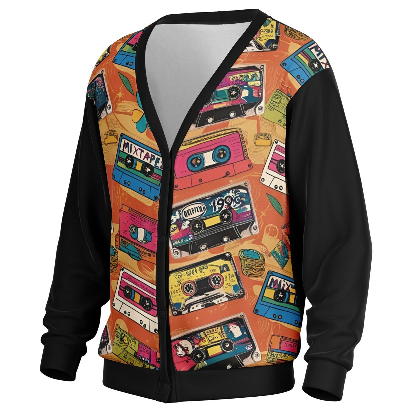 K-Funk Co Giant Cassette Tape Cardigan - AOP