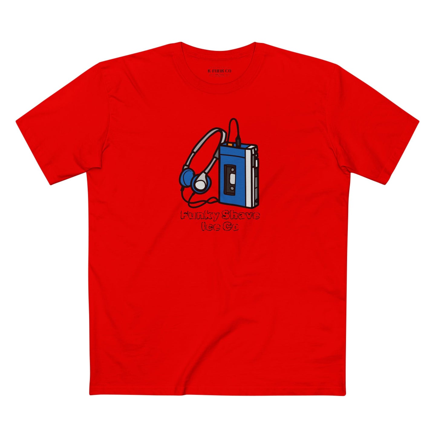 Funky Shave Ice Co Cassette Player Tee