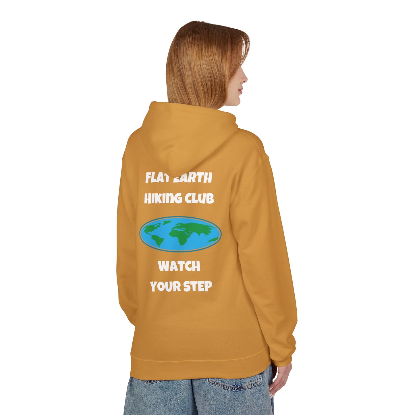 Hoodie Flat Earth Hiking Club Design