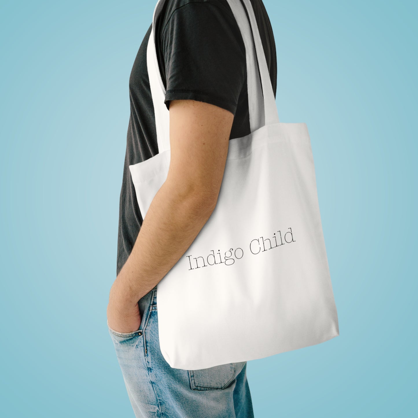 Indigo Child Cotton Tote Bag/Black