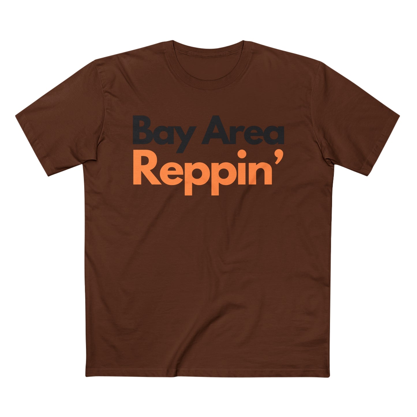 Unisex Bay Area Reppin Orange/Black Tee, Bay Area T-shirt, The Bay Area, Streetwear, Unisex Clothing