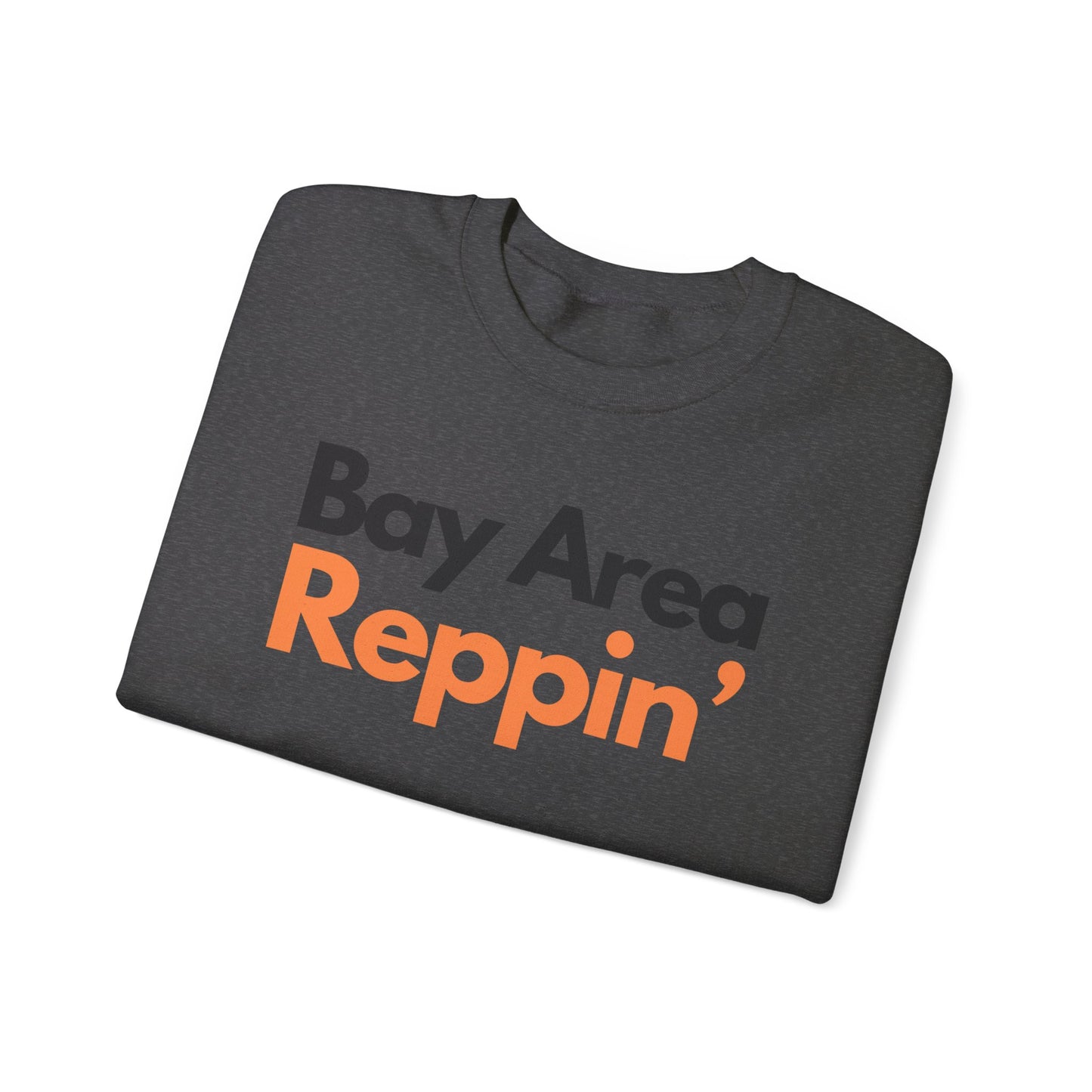 Unisex Bay Area Reppin Orange/Black Crewneck, Bay Area Crewneck Sweatshirt, The Bay Area, Crewnecks and Hoodies