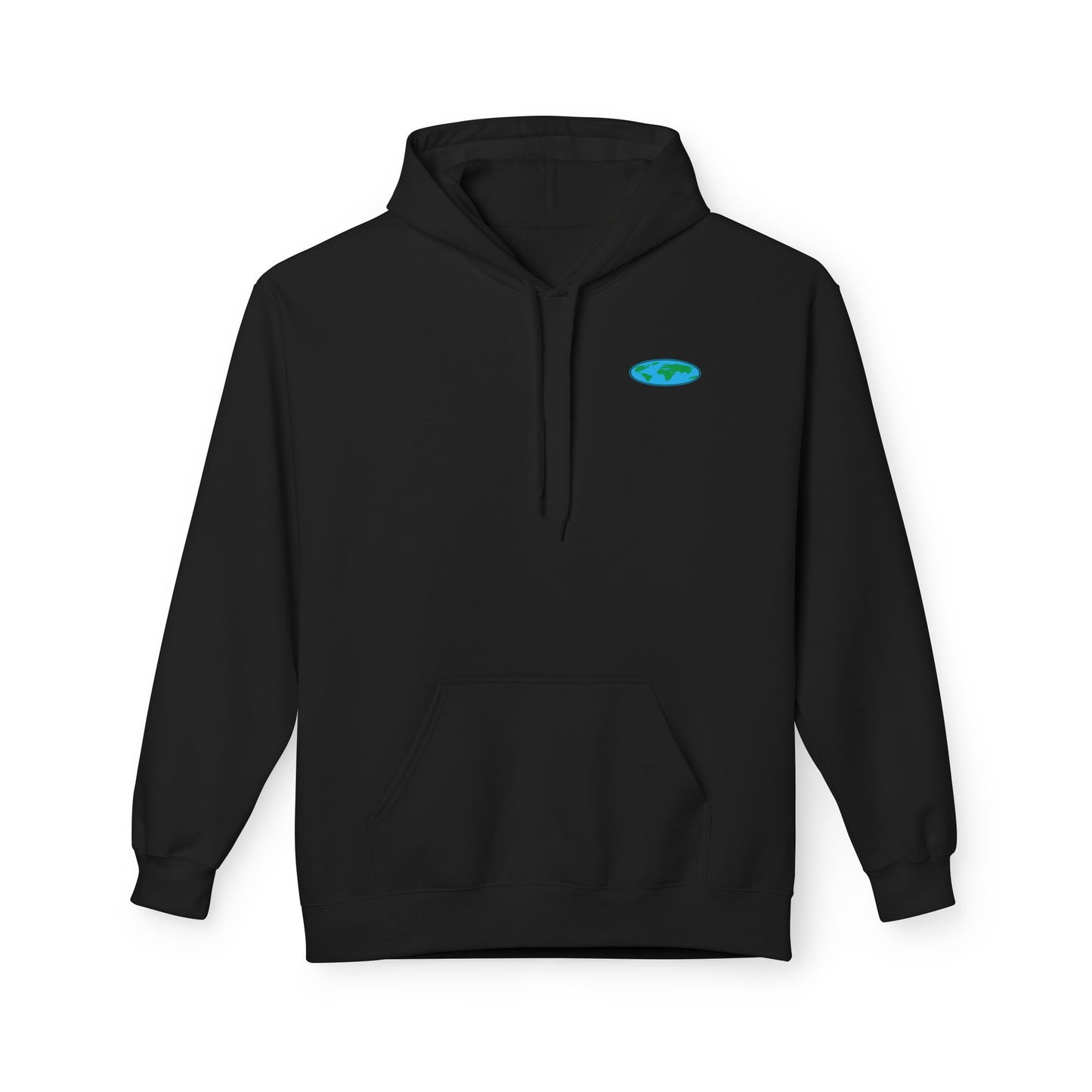 Hoodie Flat Earth Hiking Club Design