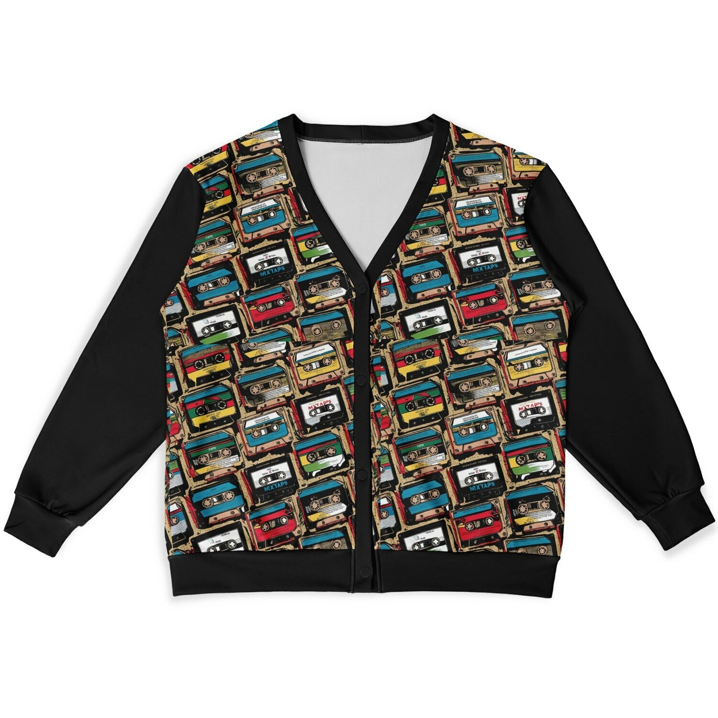 K-Funk Co. Classic Mixtapes Cardigan - AOP