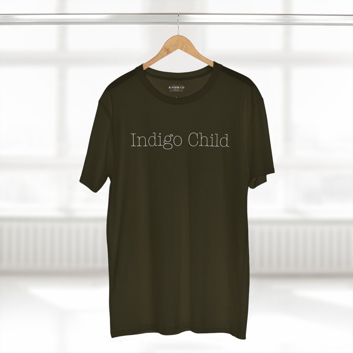 Indigo Child Typewriter font Tee