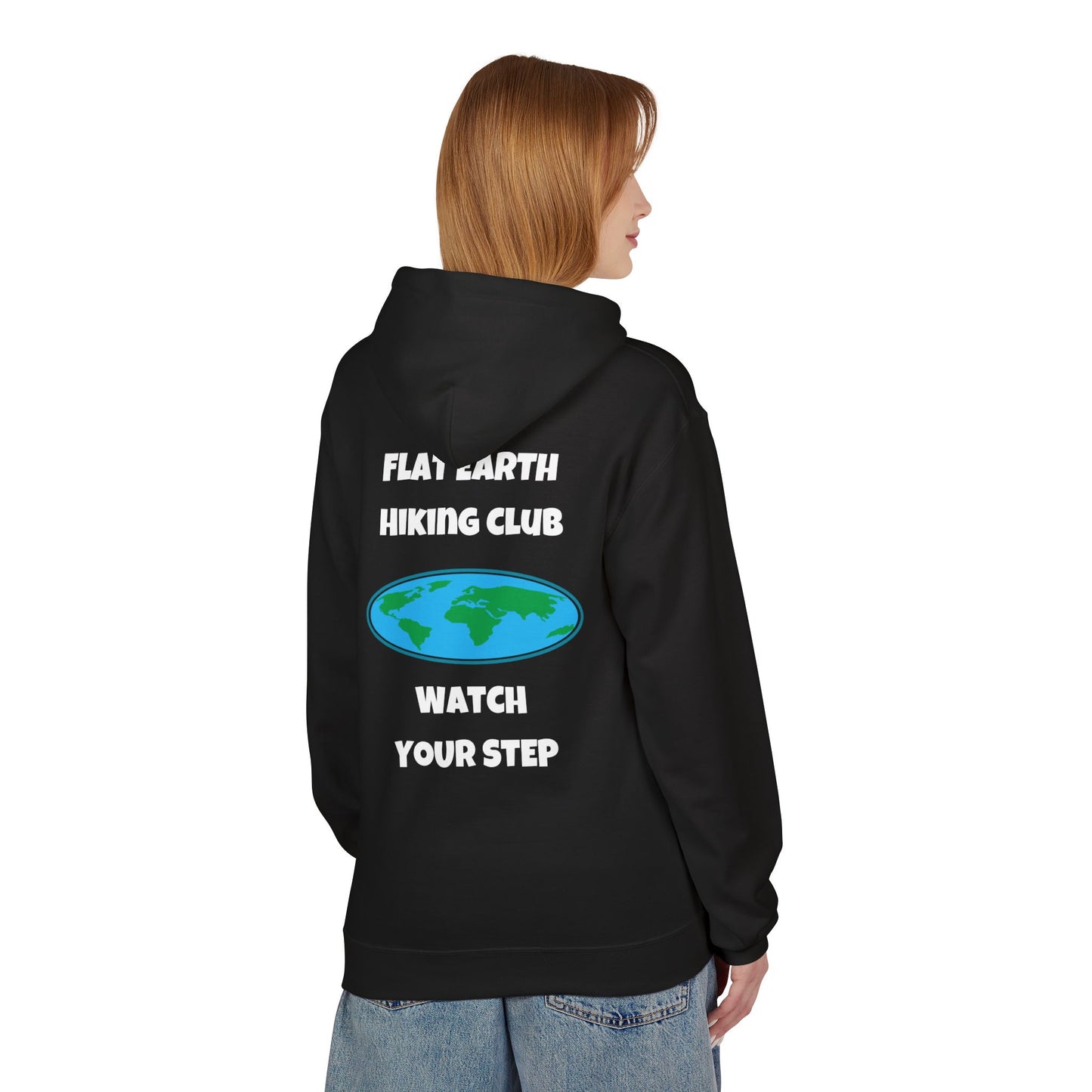 Hoodie Flat Earth Hiking Club Design