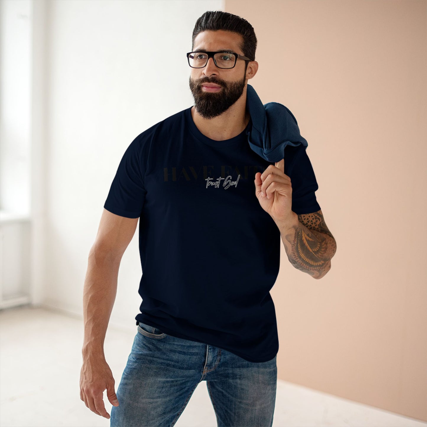 Have Faith Trust God Tee Black