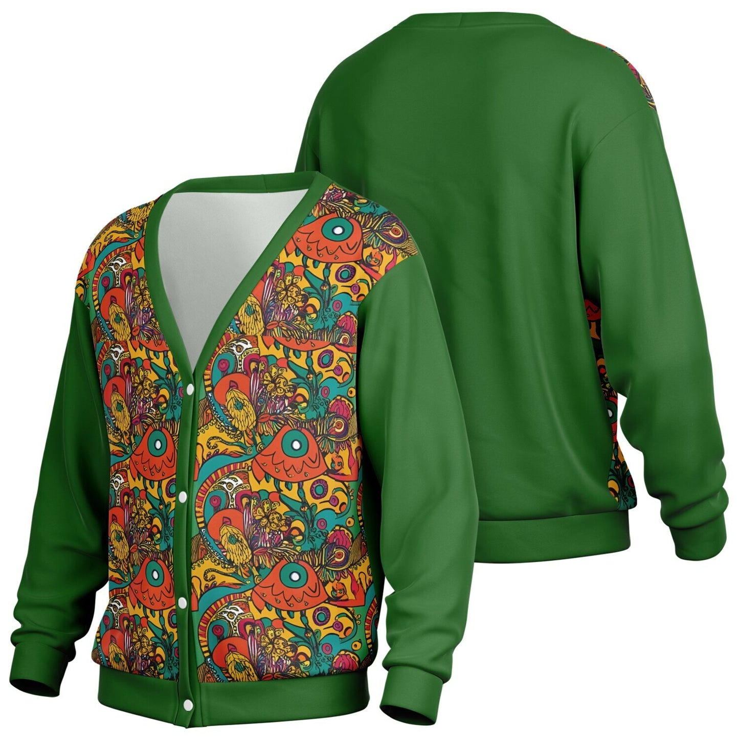 K-Funk Co. Trippy Cardigan - AOP