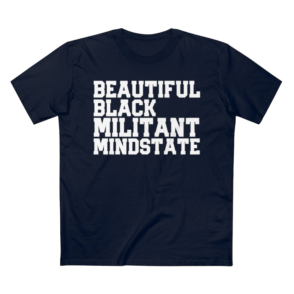 Beautiful Black Militant Mindset Staple Tee