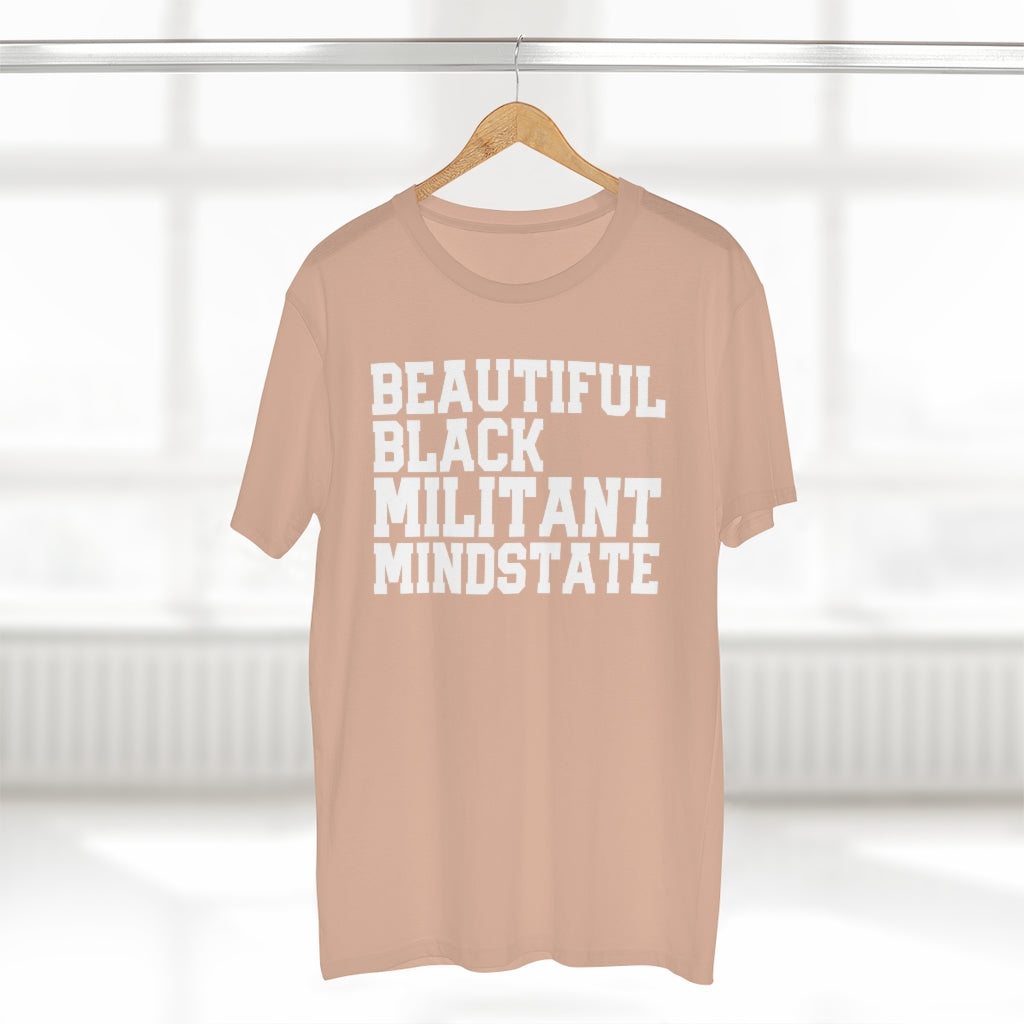 Beautiful Black Militant Mindset Staple Tee
