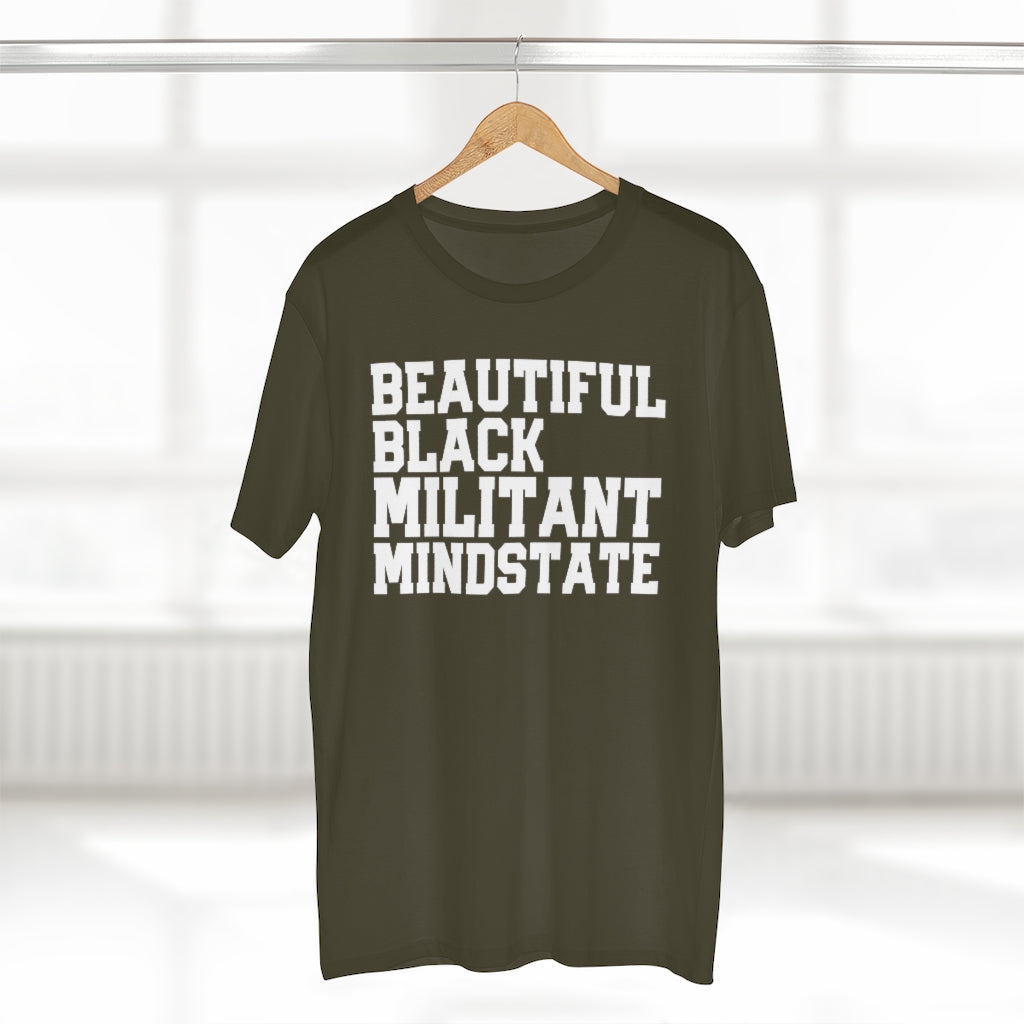 Beautiful Black Militant Mindset Staple Tee